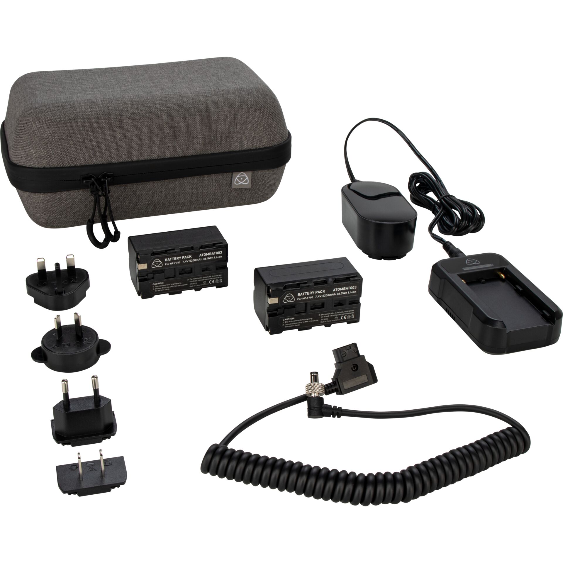Kamera-Akkupack, Batterie-Pack, Ladegerät, Netzanschluss, Etui