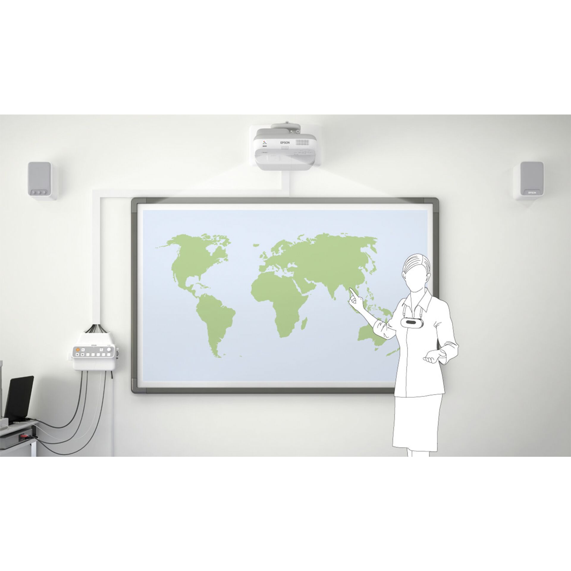 Weißes Brett, Elektronik, Bildschirm, Sprecher, Person