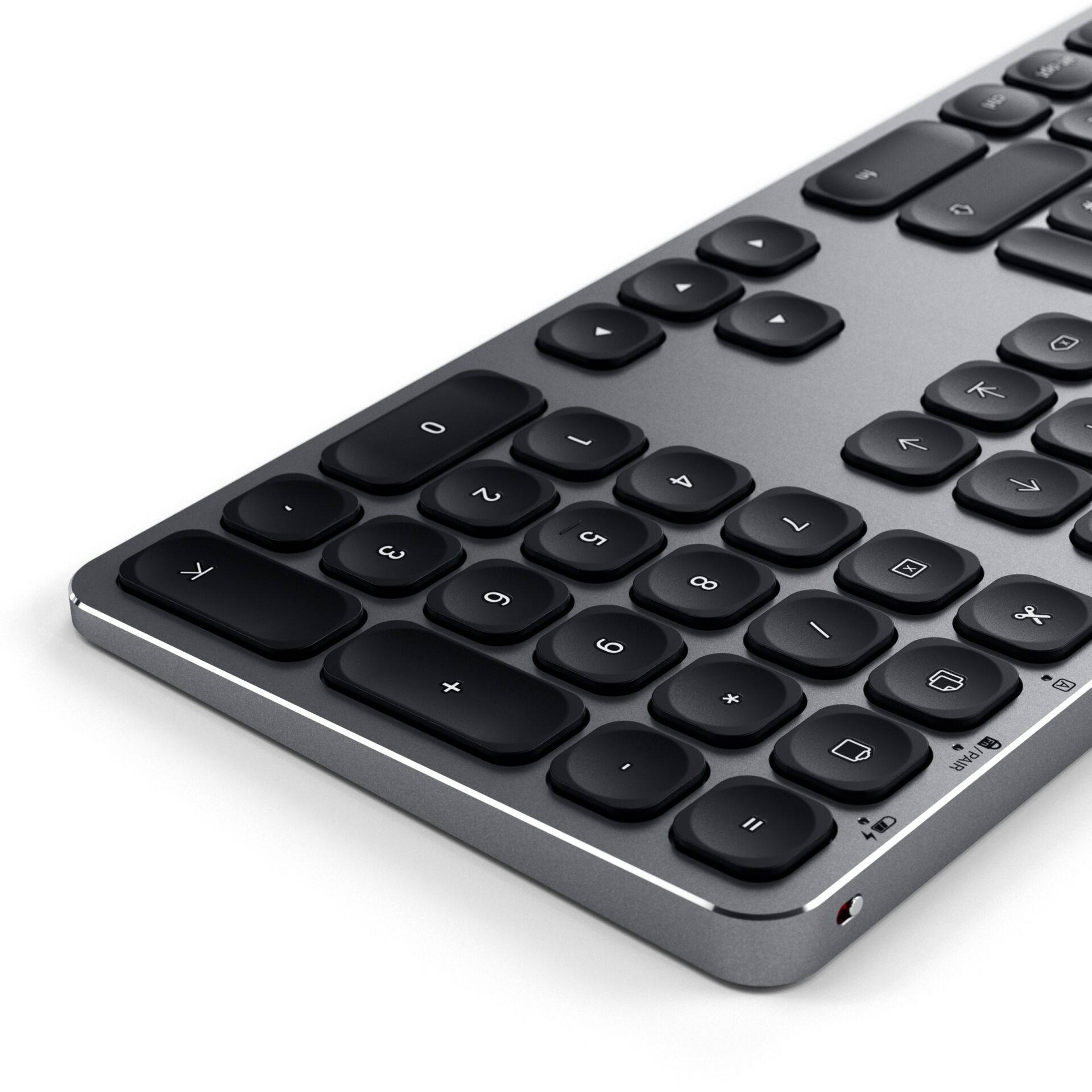 Tastatur, PC-Zubehör, Schwarz, Kabelgebundene Tastatur, QWERTZ-Tastatur, Tastatur, QWERTZ, kabelgebundene Tastatur, Kompakt-Tastatur, Gehäuse aus Metall