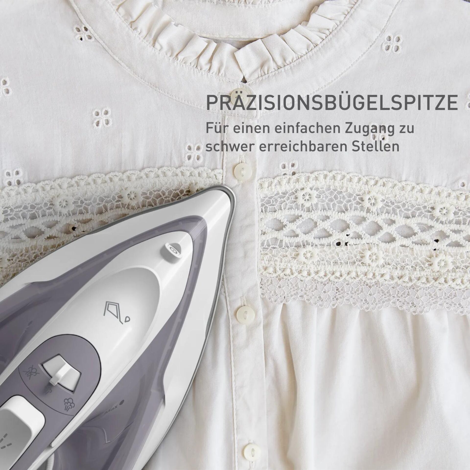 shirt, blouse, lace, embroidery, iron