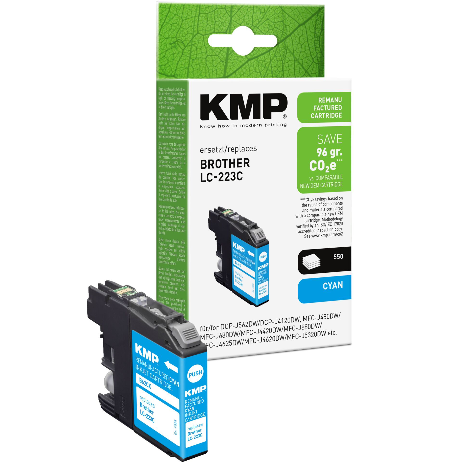 Adapter, Elektronik, Computer-Ausrüstung, Computerausrüstung, QR-Code, KMP PatrONE cartridge, Tintenpatrone, Cyan Patrone, Druckerpatrone, Kompatible Tintenpatrone