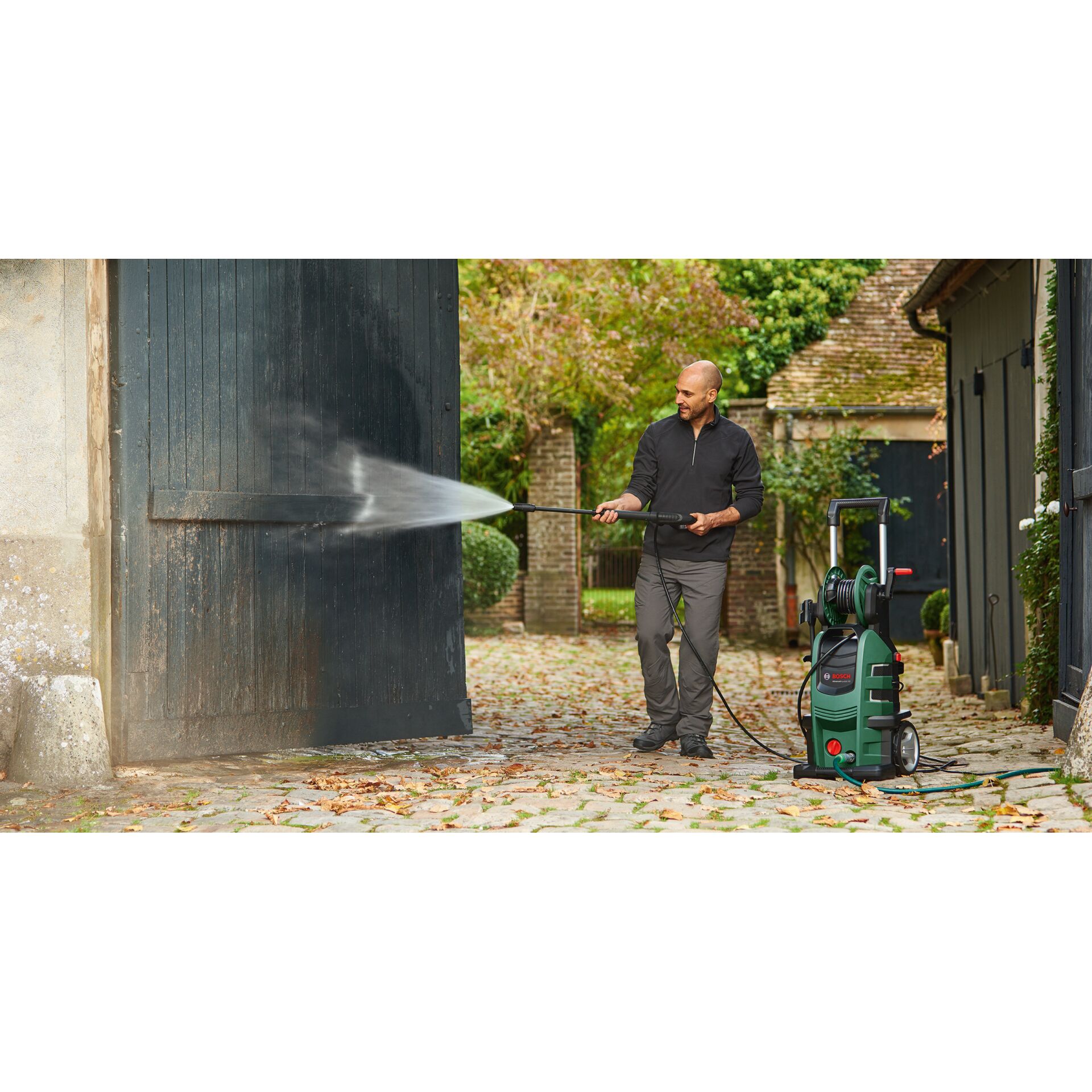 Gras, Garten, Erwachsener, Mann, Person