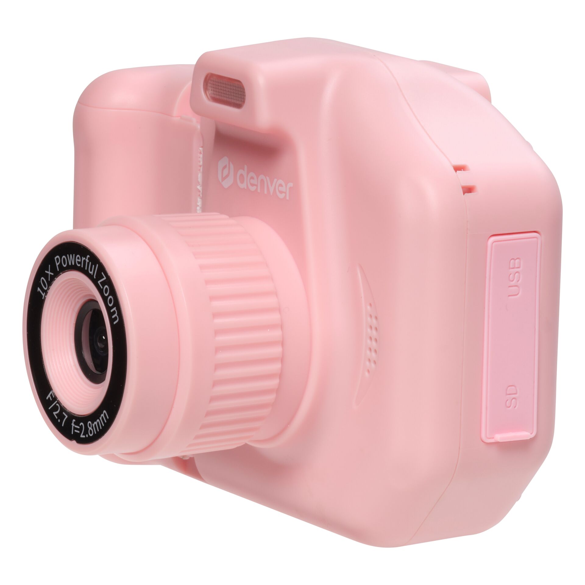 Digitalkamera, Rosa, Kompaktkamera, Zoomobjektiv, USB-Anschluss
