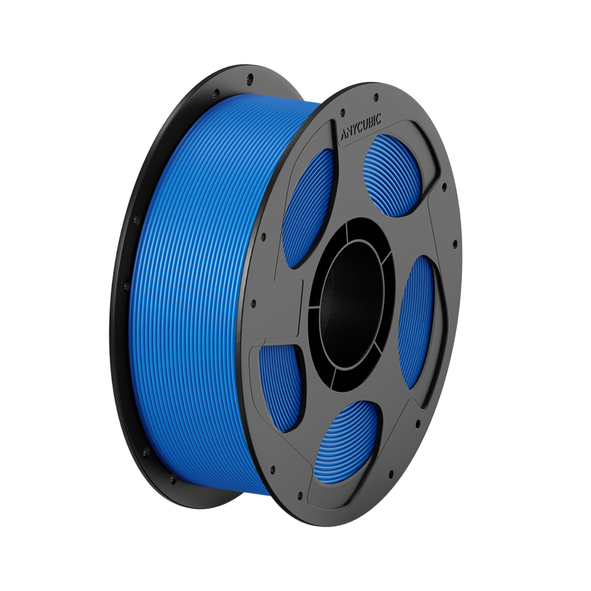 3D-Druck-Filament, PLA-Filament, blaues Filament, Spule, 3D-Druck-Material