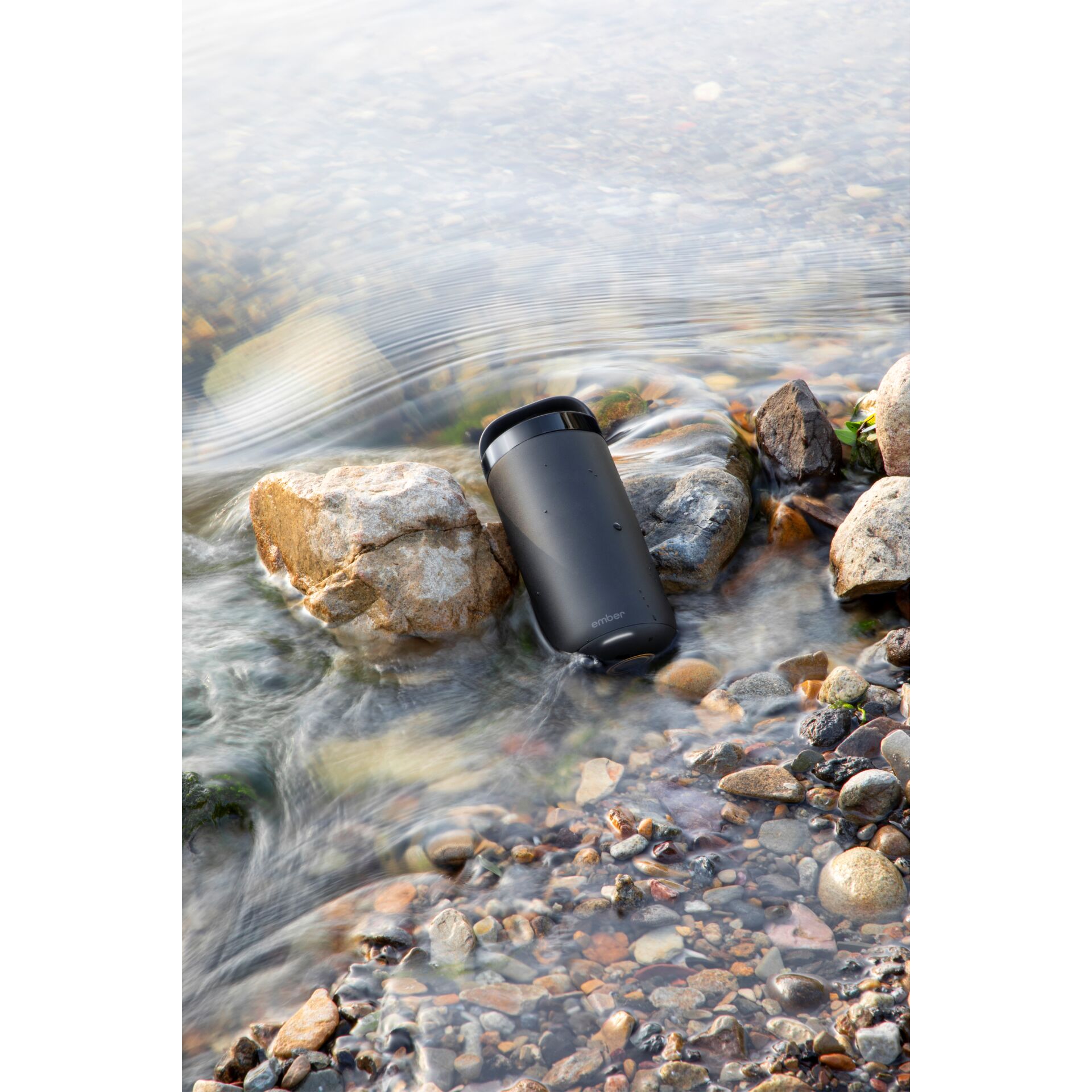 Kieselstein, Fels, Schutt, Wasser