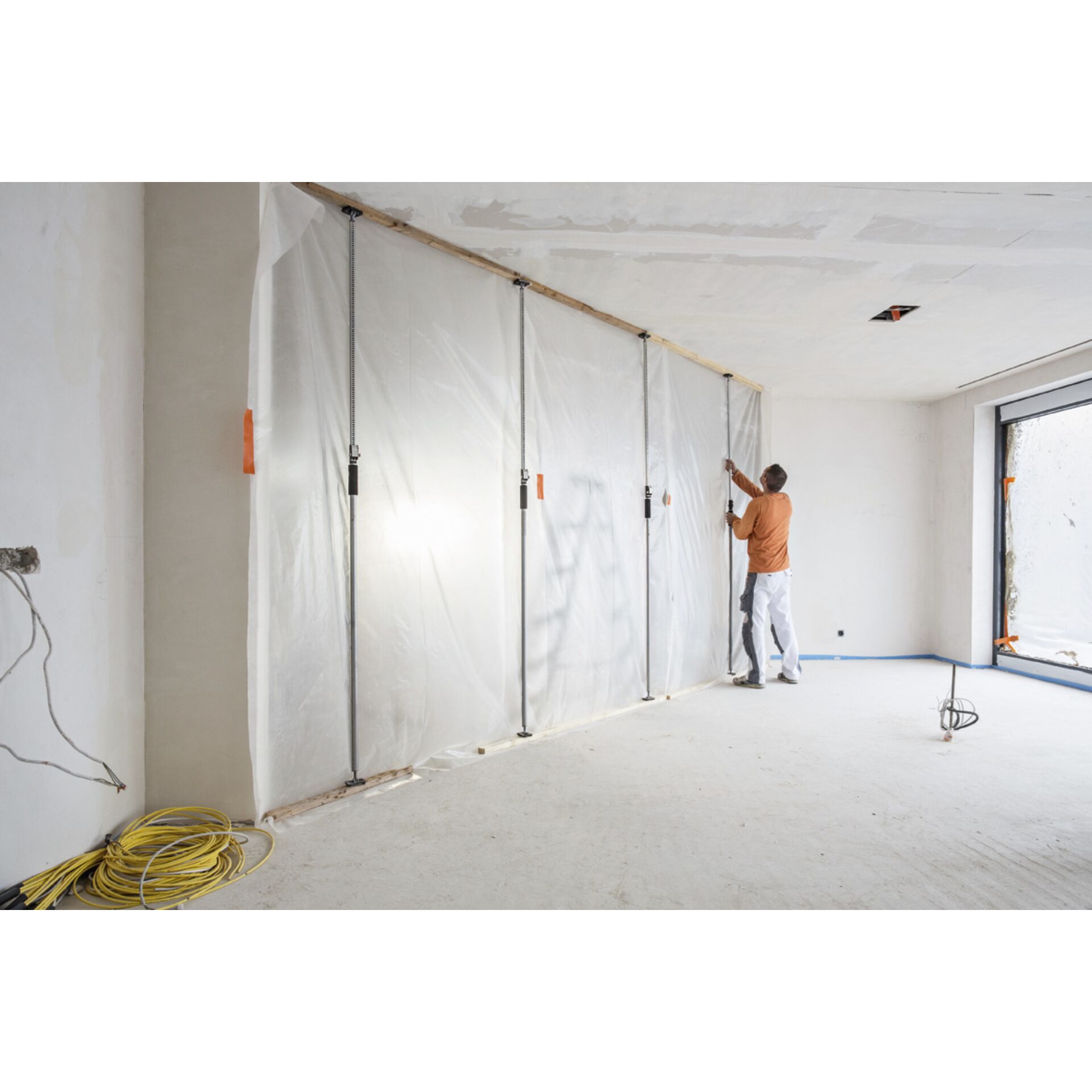 Person, Renovierungsarbeiten, Drinnen, Innenarchitektur