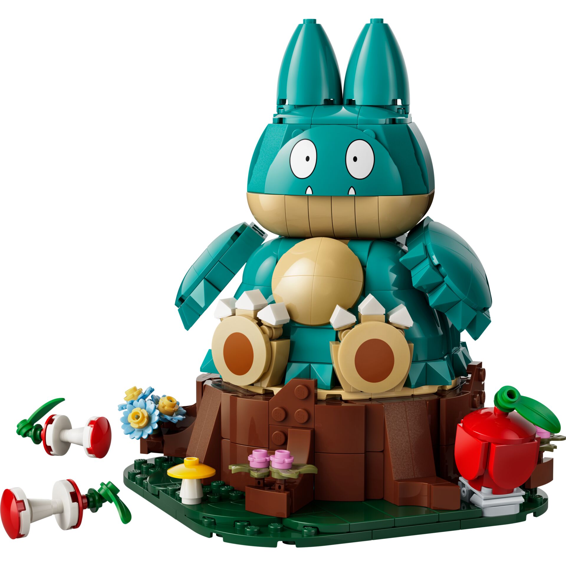 LEGO Figur, Tier-Statue, Klemmbaustein, Grünblau, Gartenfigur