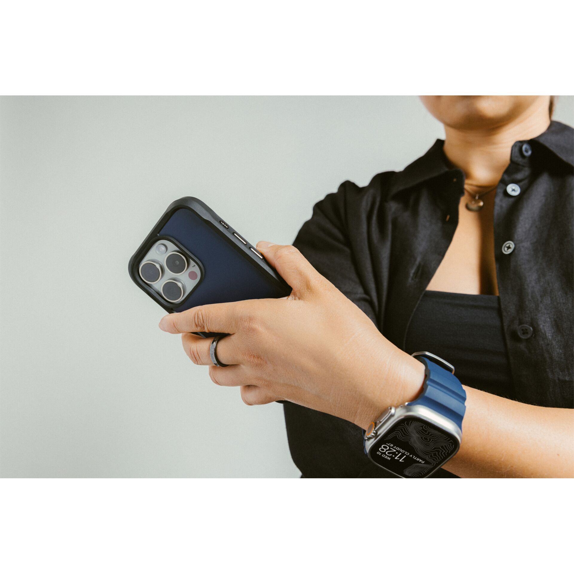 Elektronik, Telefon, Handy, Armbanduhr, Person