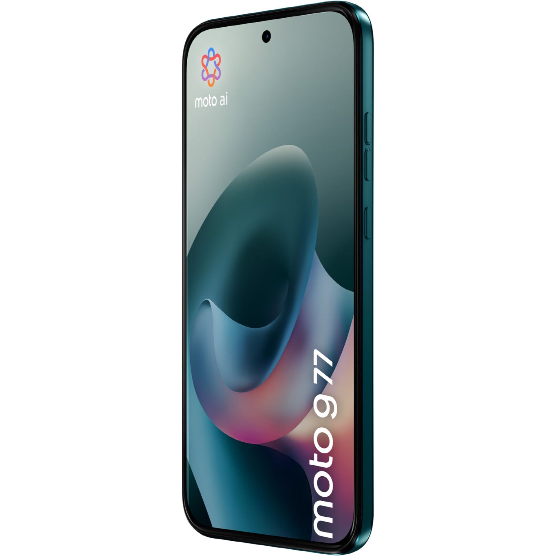 smartphone, glas, teal, randloses display, frontkamera