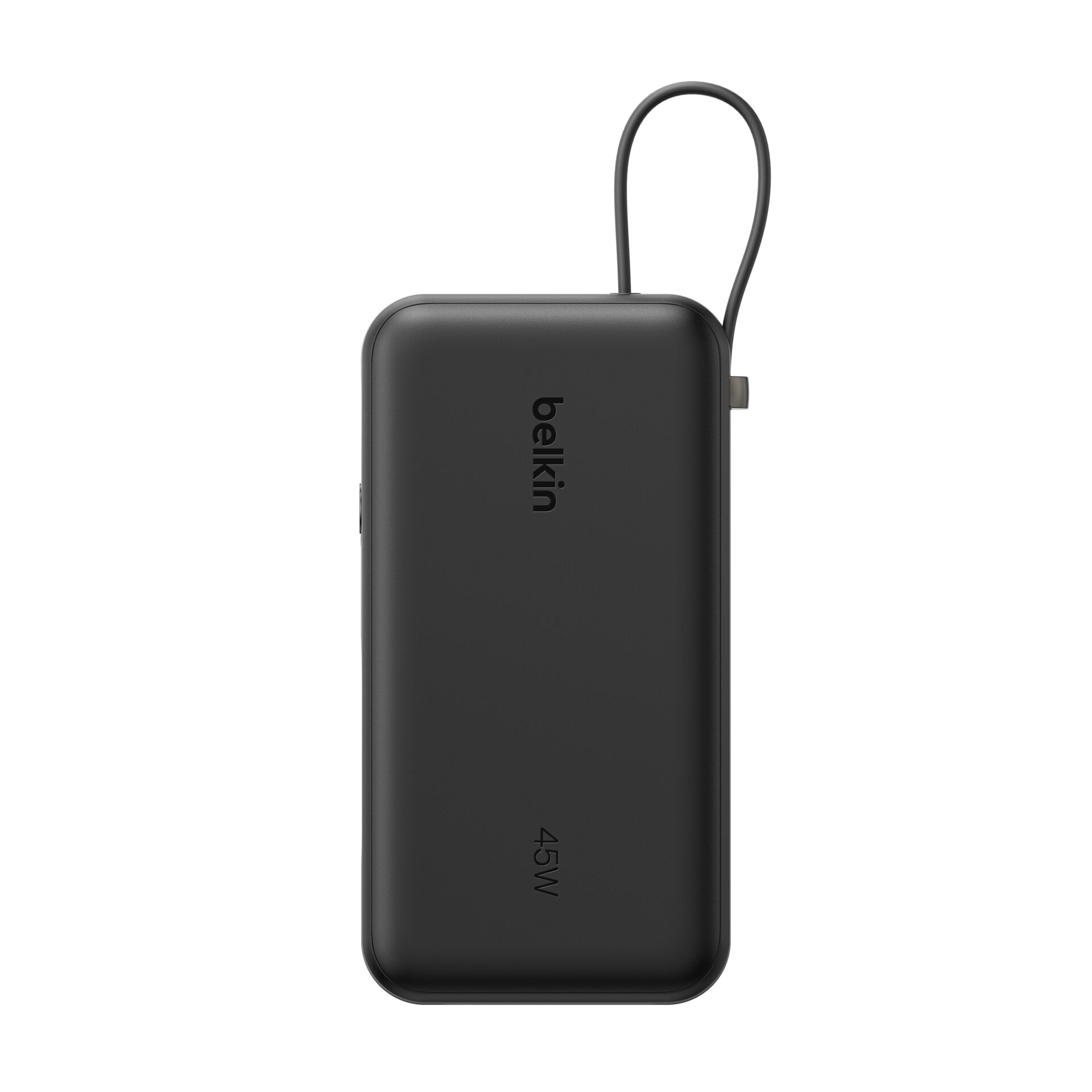 Powerbank, 45W, USB-C, Tragbares Ladegerät, Schwarz