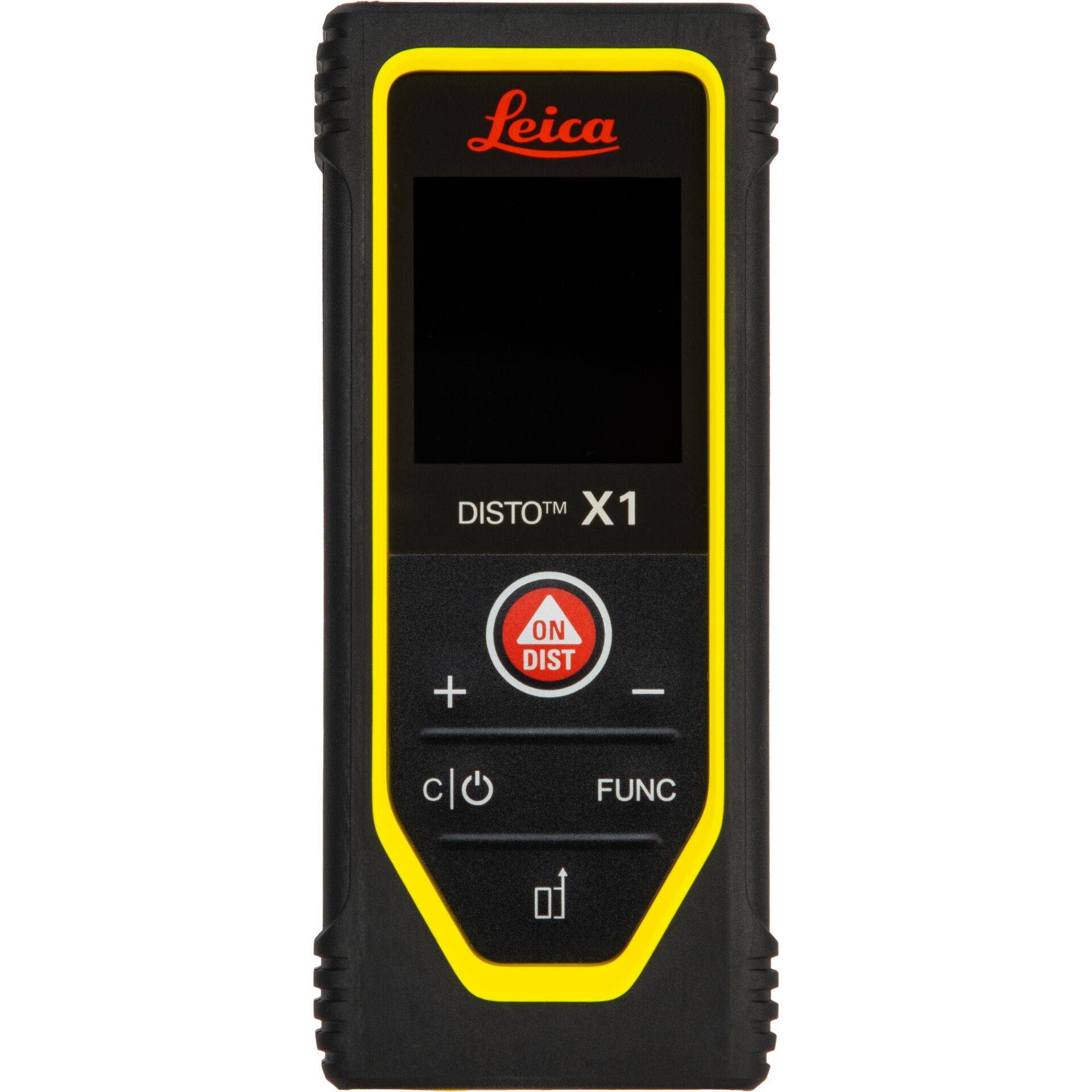 Disto X1, Laser-Entfernungsmesser, Messgerät, Gelb-Schwarz, On-Dist Button
