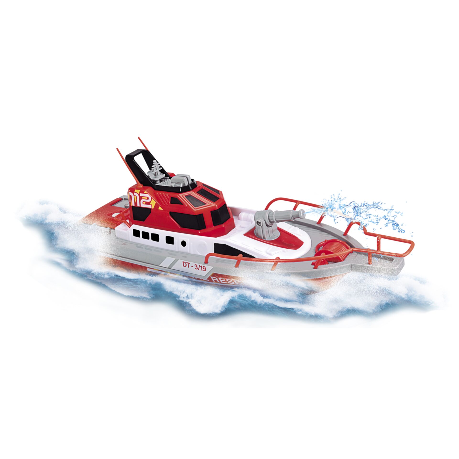 Suchboot, Rettungsboot, Spielzeugboot, Rot, Wellenbewegung