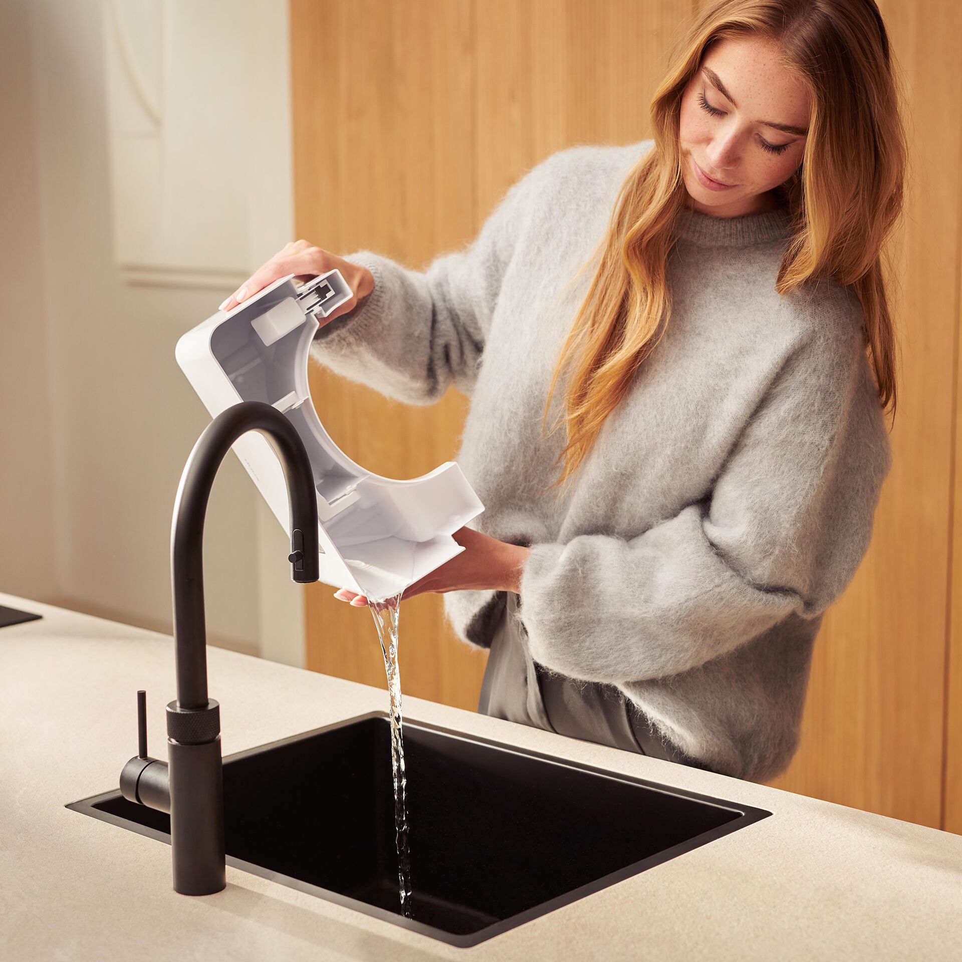 Küche, Wasserhahn, Spülbecken, Waschbecken, Küchenzubehör