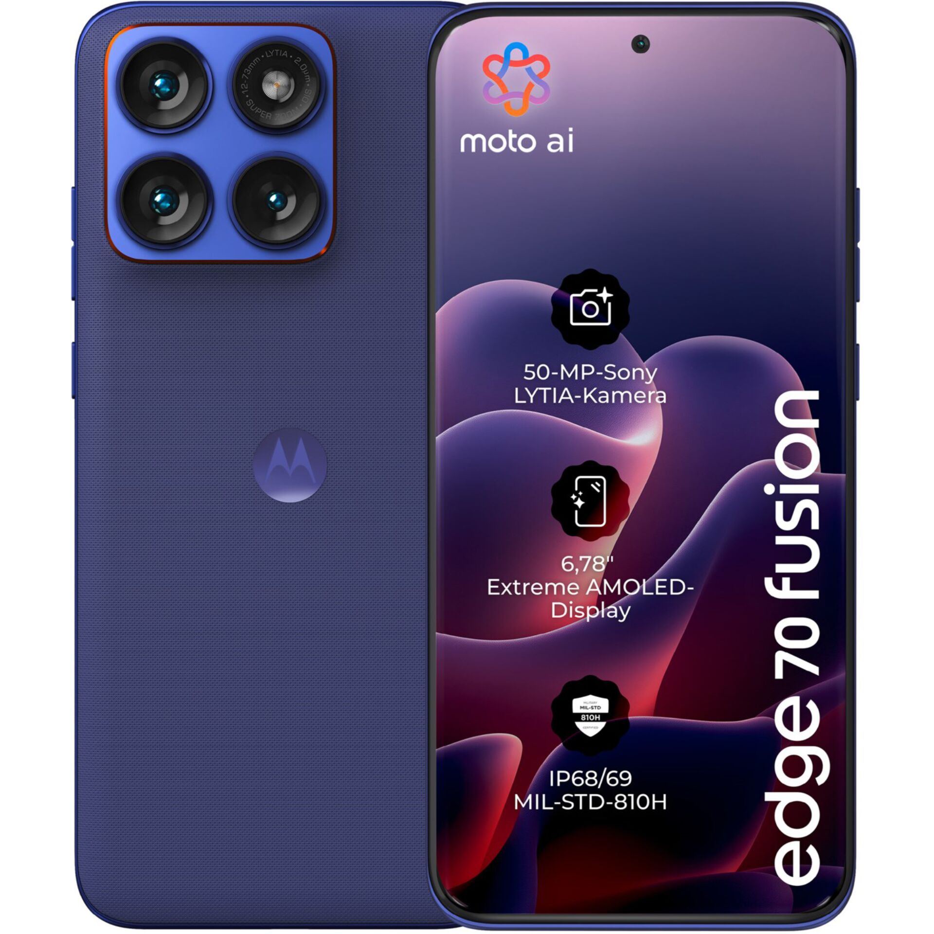 Motorola edge 70 fusion  orient blue
