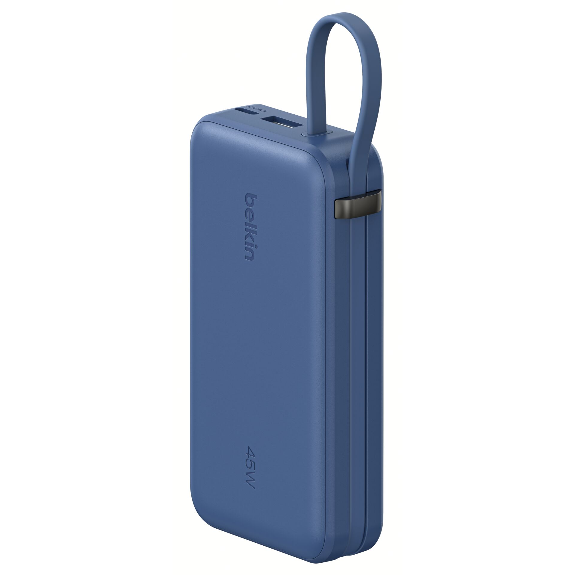 Powerbank, USB-C, Blau, 54W, Schmal