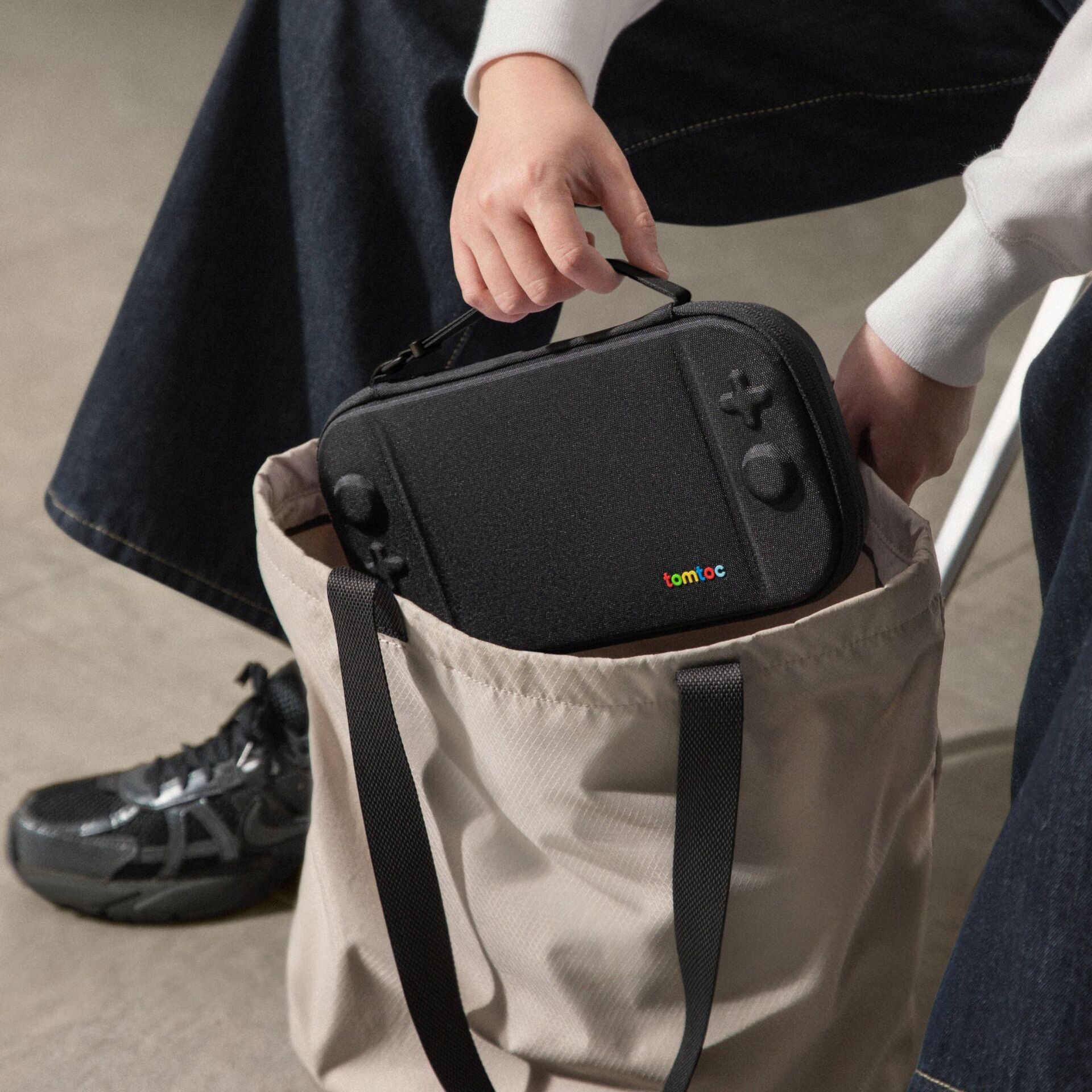 VR-Brille, Tragetasche, Gehäuse, Schwarz, Kompakt