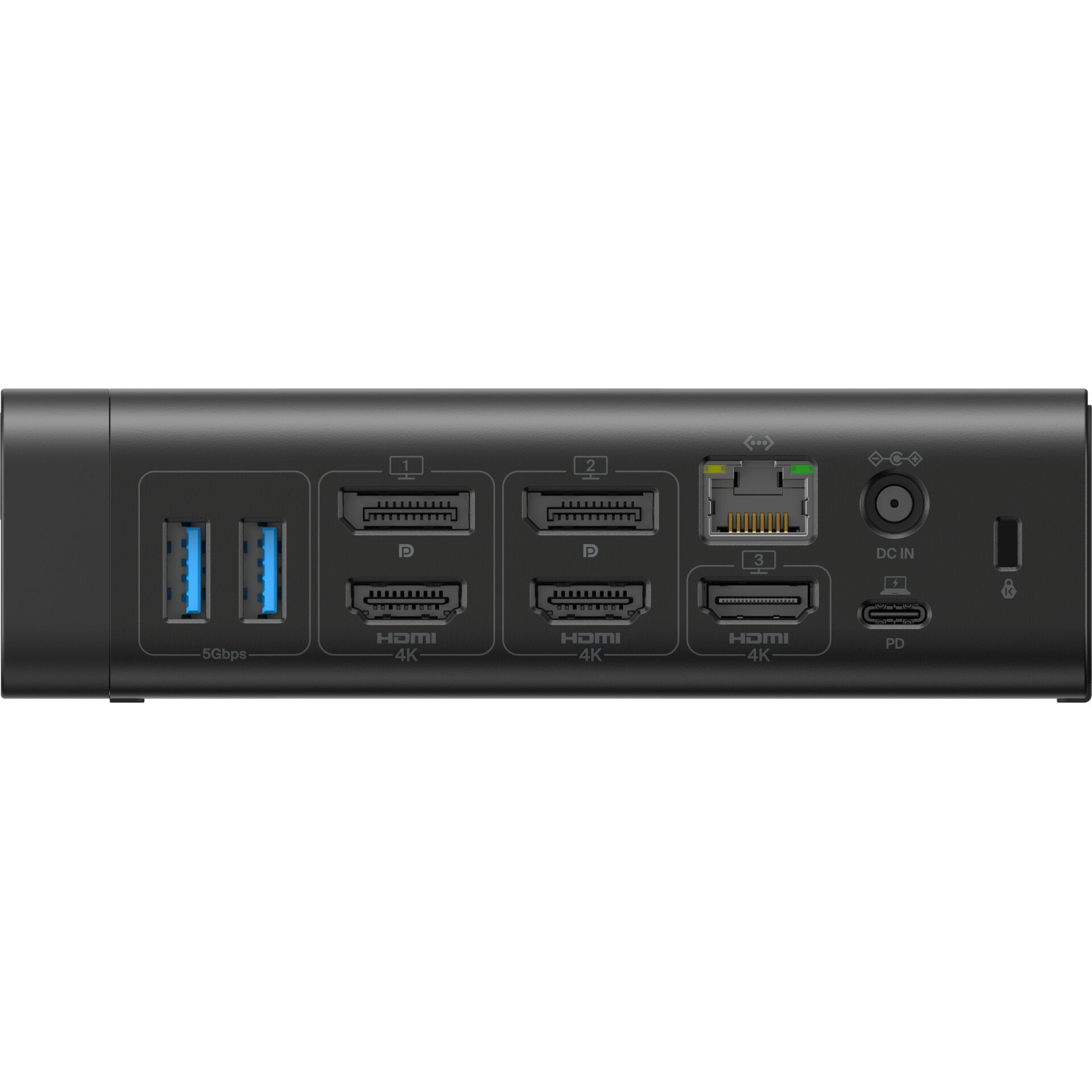 USB-C, USB-A, HDMI, HDMI 4K, DC IN