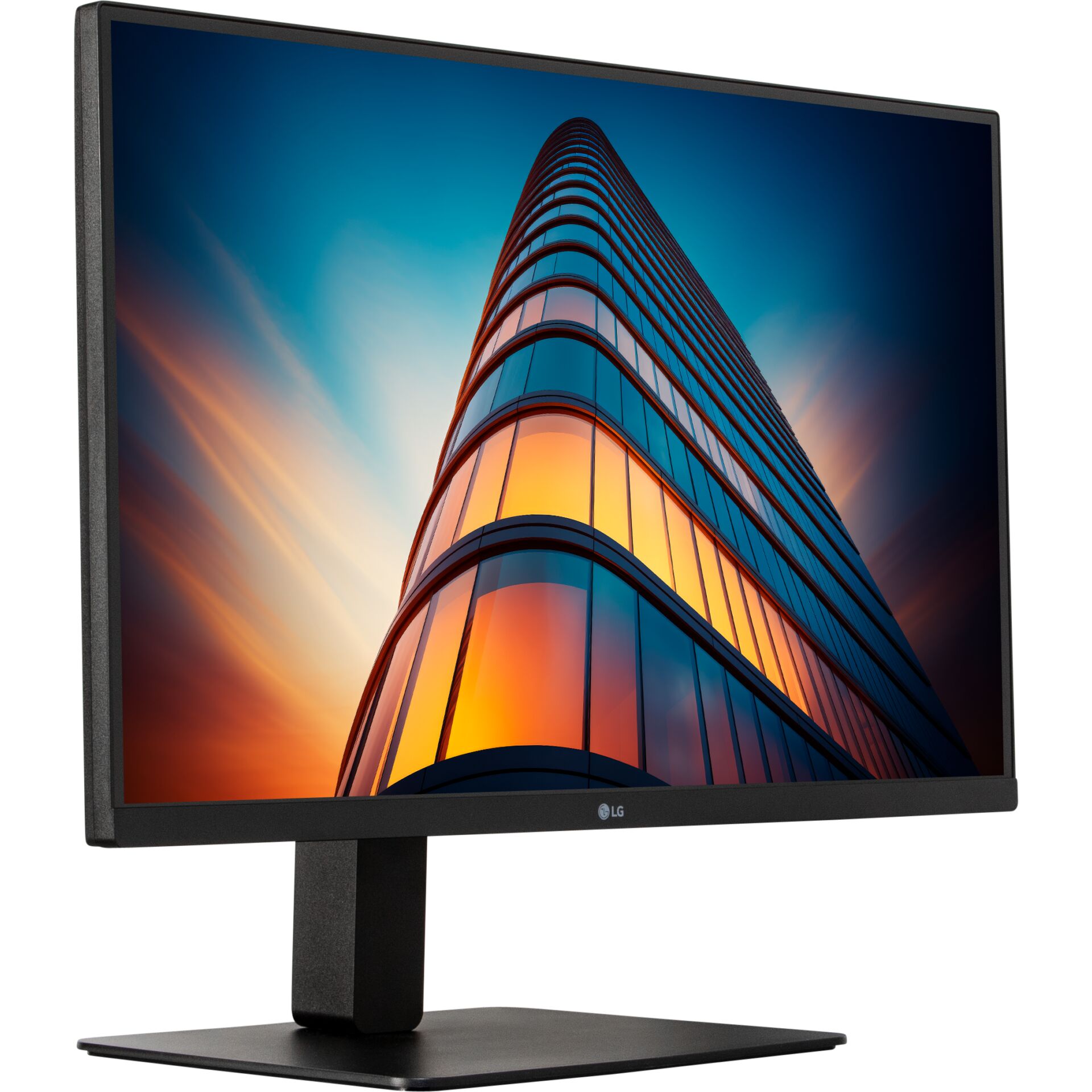 Monitor, LED, 24-27 Zoll, Schwarz, Ständer