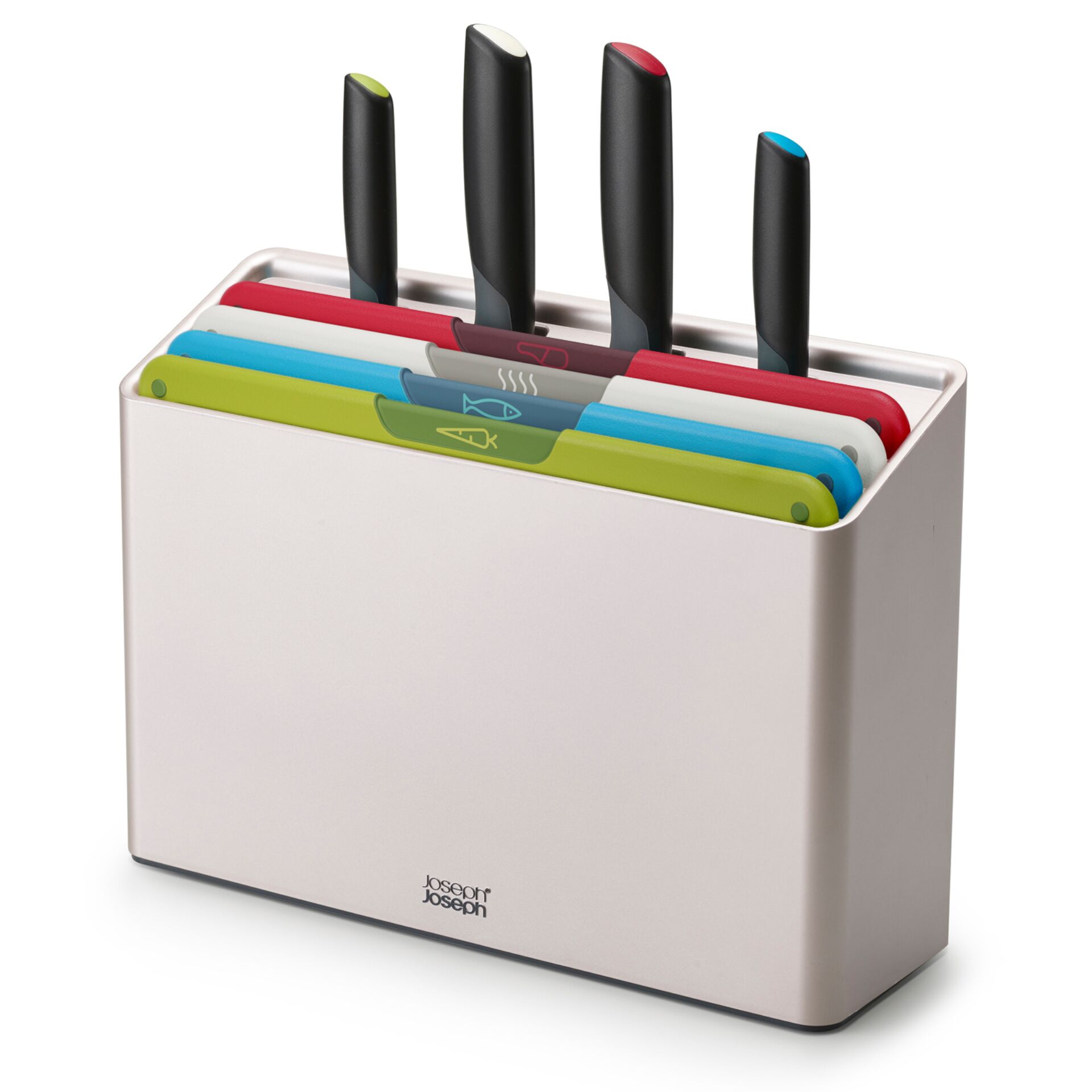 Joseph Joseph Folio Icon Plus  8-tlg. Messer& Schneidebrett-Set