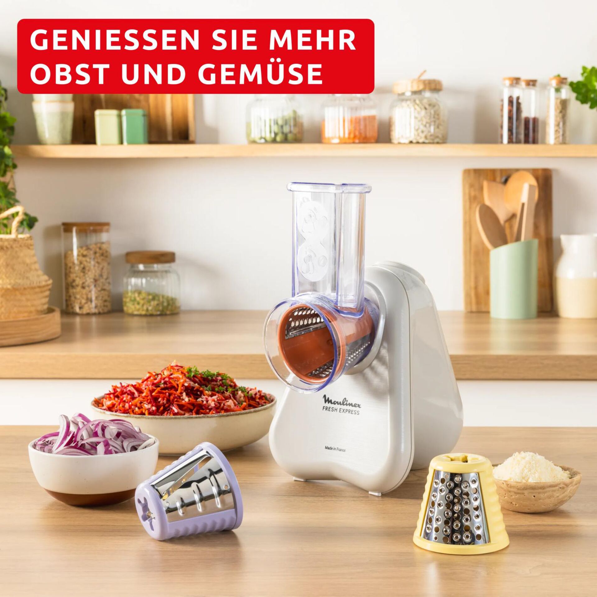 Küchenmaschine, Gemüseschneider, Fleischwolf, Reibe, Küchenhilfe