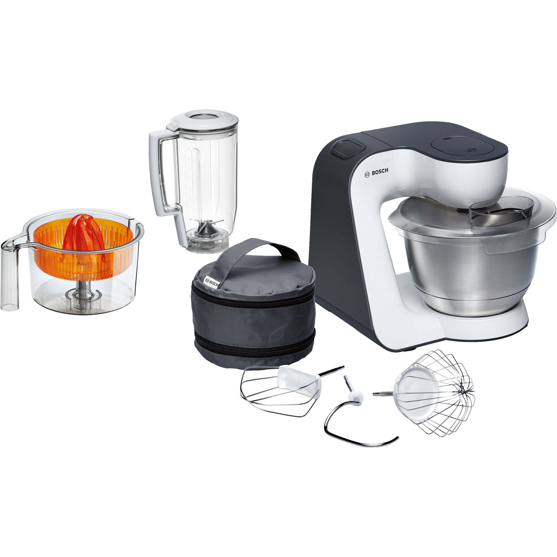 Küchenmaschine, Standmixer, Mixgerät, Zubehörtasche, Becher/Schüssel