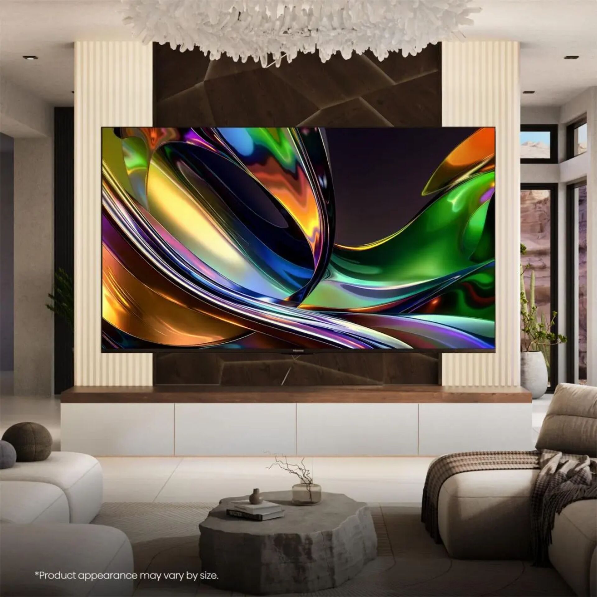 Fernseher, Wandmontierter Fernseher, 4K-Fernseher, Buntes Bild, Haushaltsgerät
