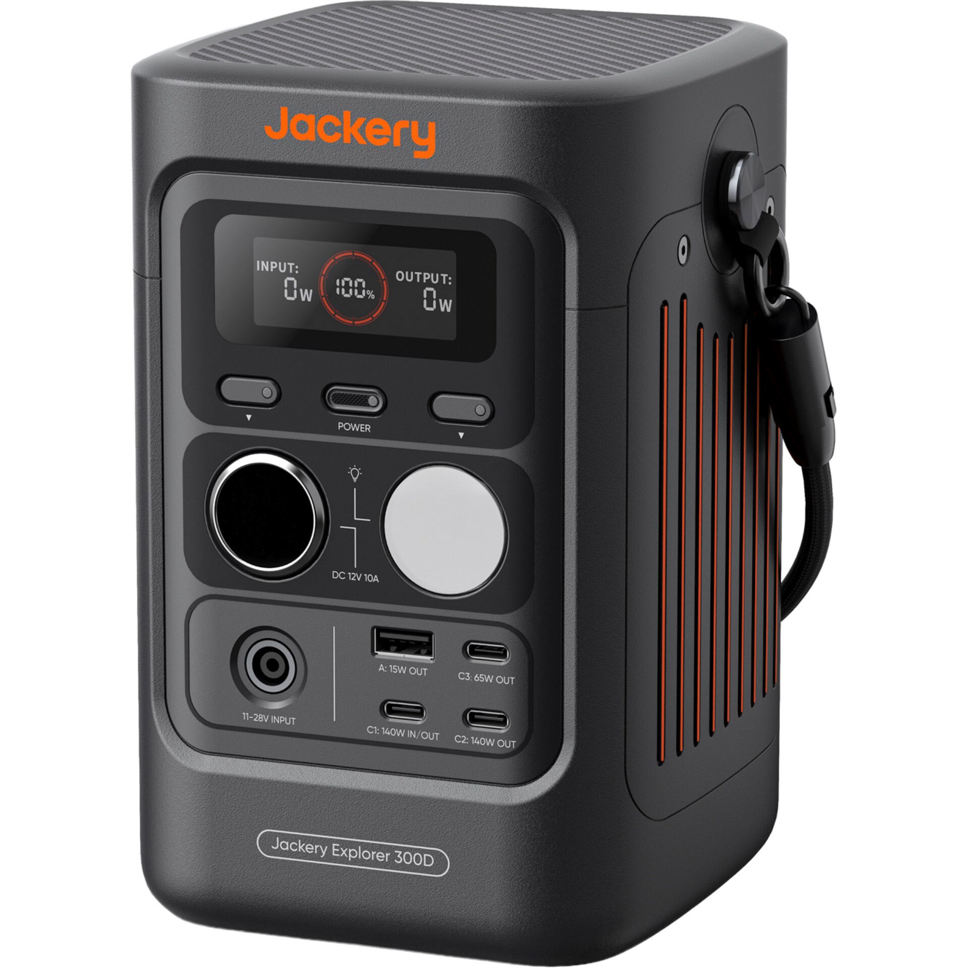 Power station, Portable charger, DC 12V, USB-C, Carrying handle
