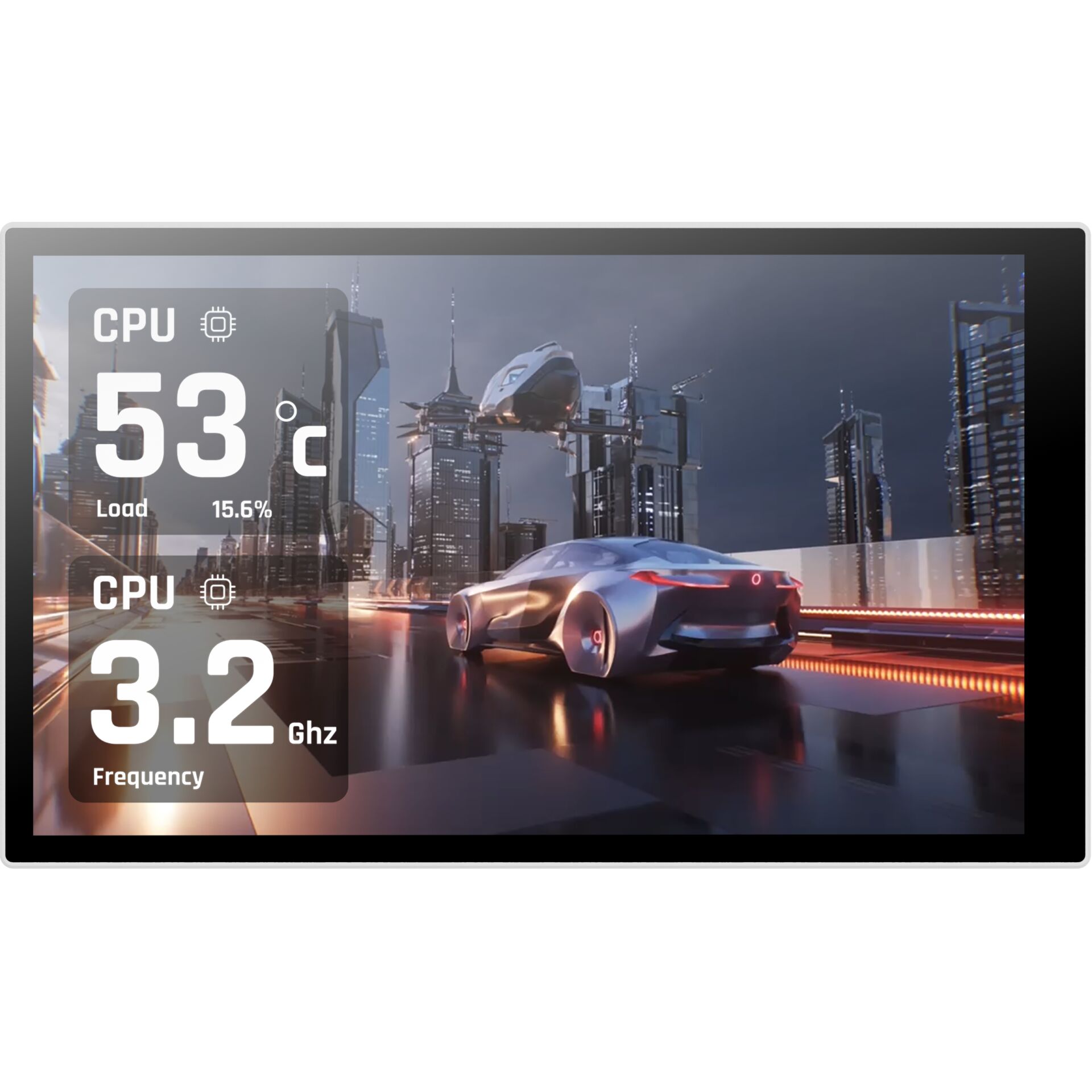 Tablet, Display, CPU, 3.2 GHz, 53°C