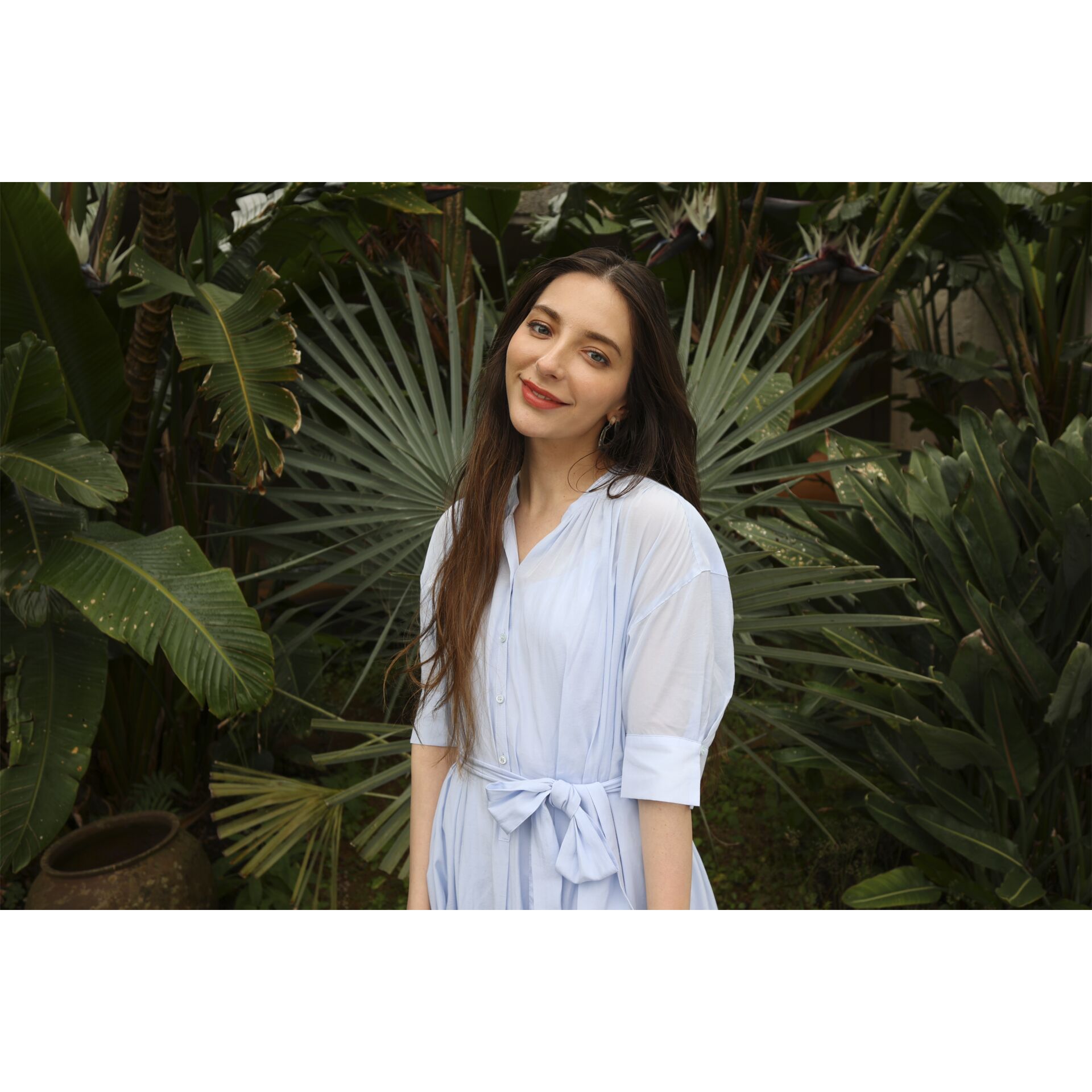 Modisch, Langarm, Person, Lächeln, Portrait