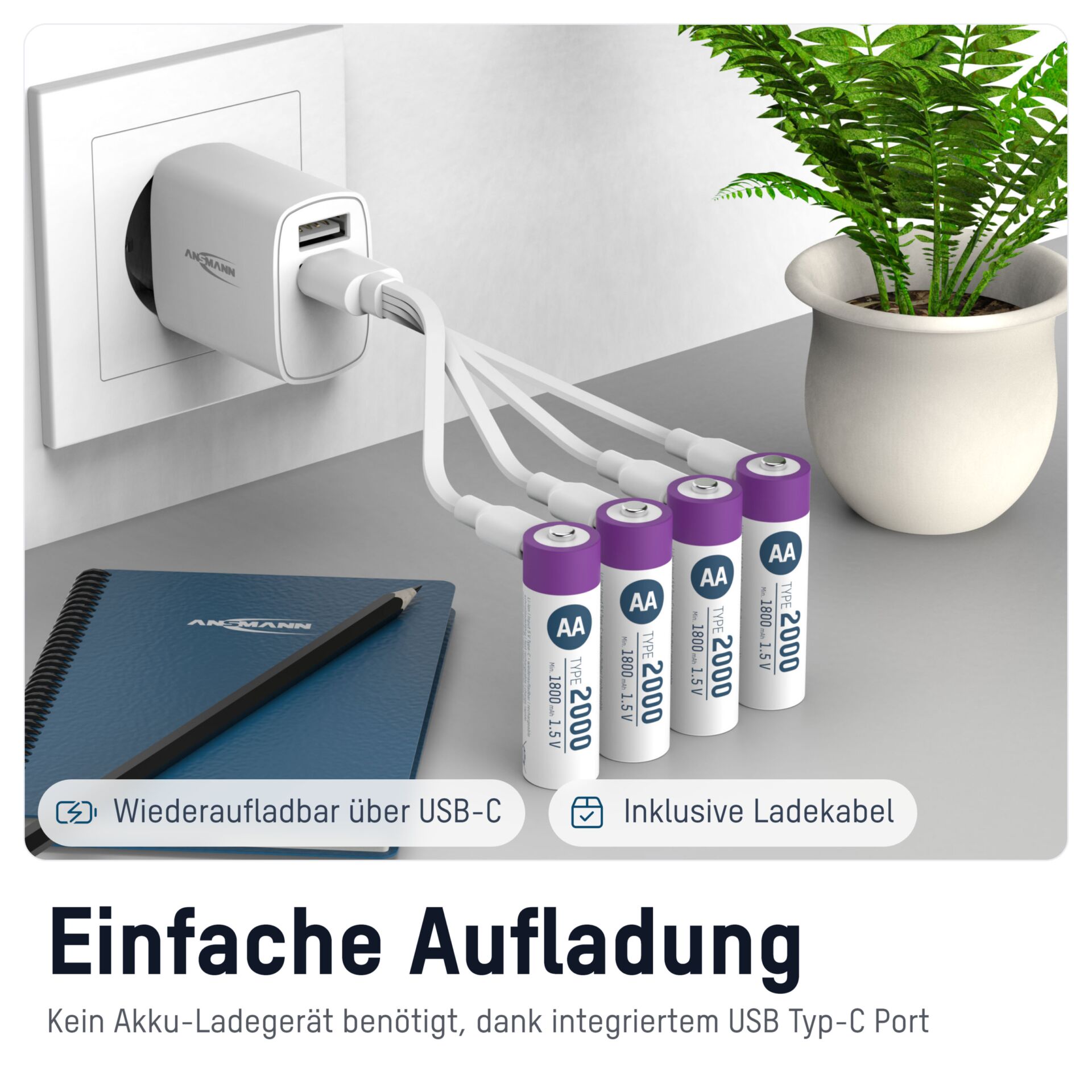 Pflanze, Pflanze im Topf, Adapter, Elektronik