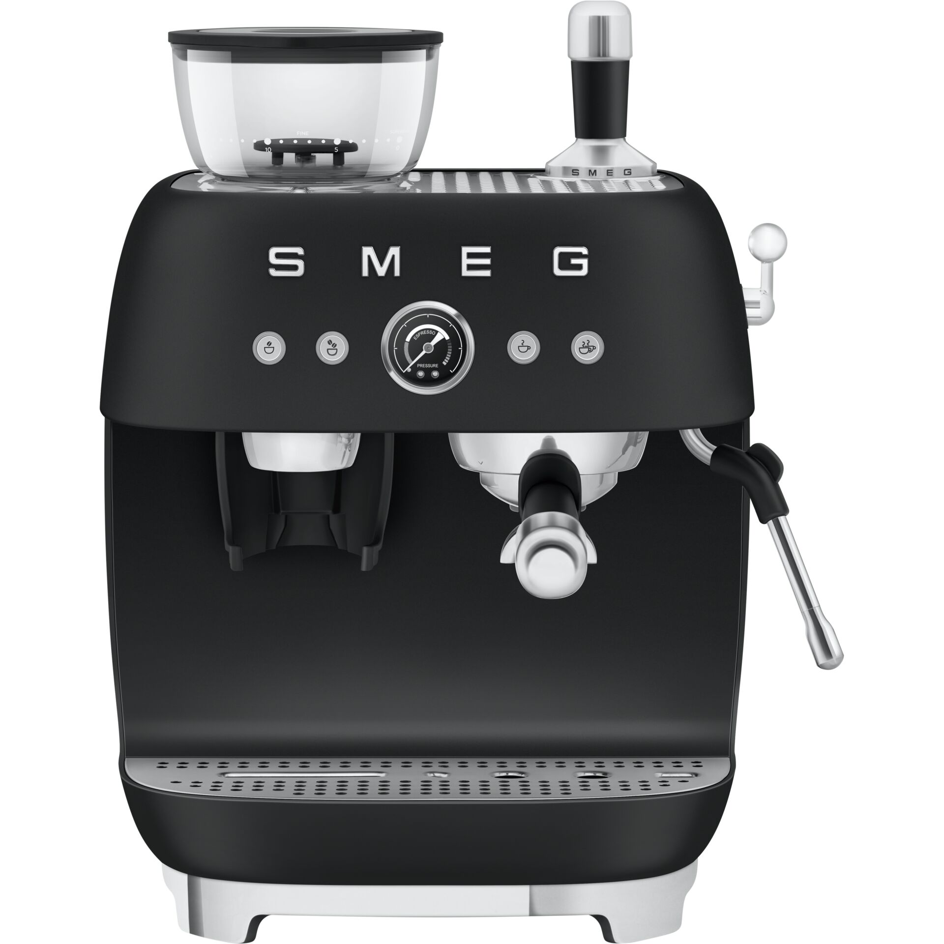 SMEG EGF03BLMEU  Siebträgermaschine schwarz matt