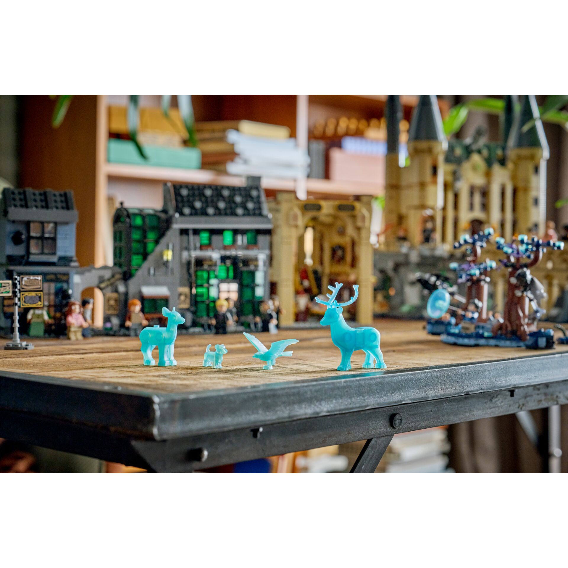Spielzeugfigur, Reh, Elch, Vögel, Modellbau-Set