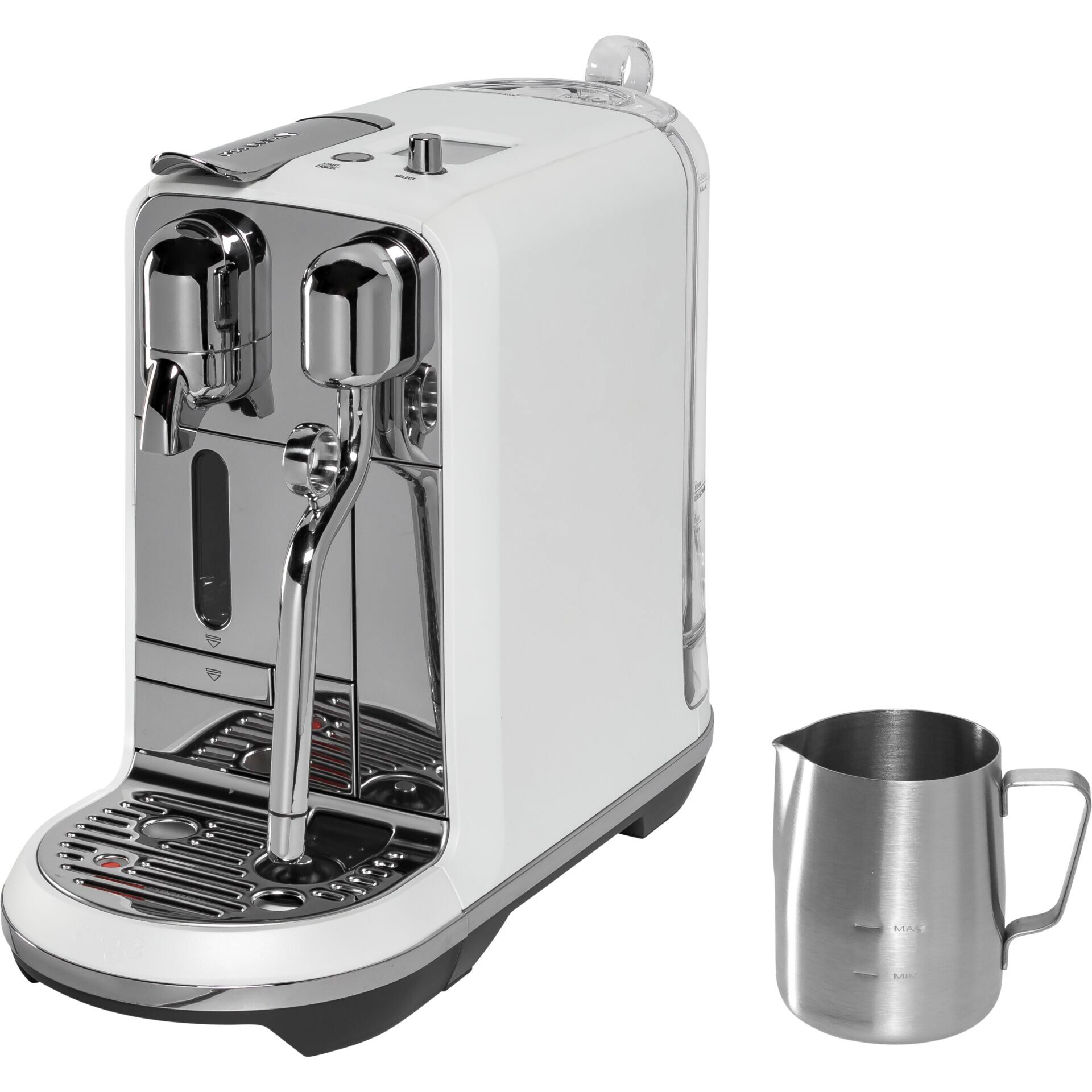 Espressomaschine, Kaffeemaschine, Schwarz-weiß, Milchaufschäumer, Brühsystem, Espressomaschine, Kaffeemaschine, Milchaufschäumer, Chrom, Weiß