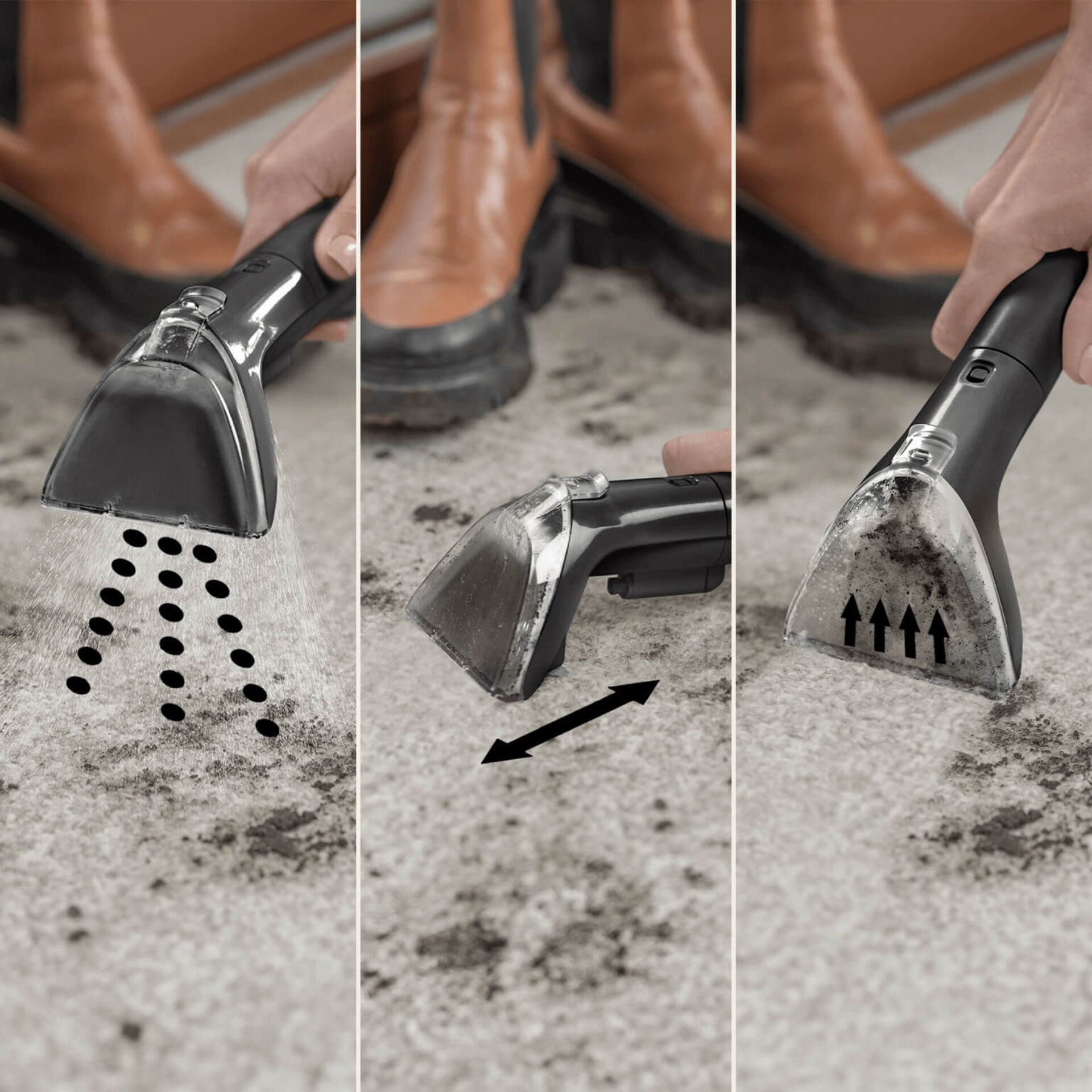 Handheld steamer, Carpet cleaner, Suction head, Vacuum nozzle, Water reservoir