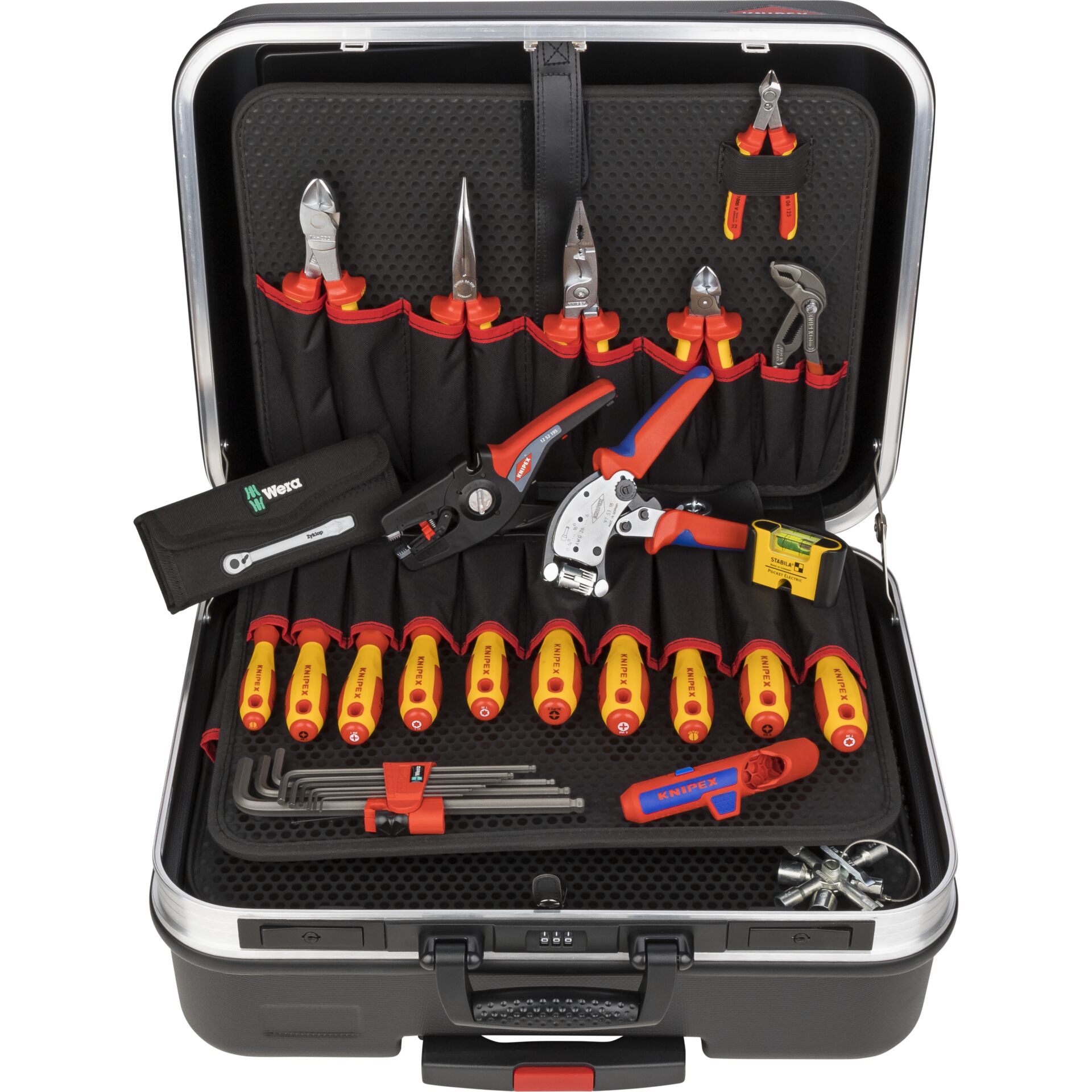 KNIPEX Werkzeugkoffer BIG Basic Move Elektro+ Gerät, Erste Hilfe