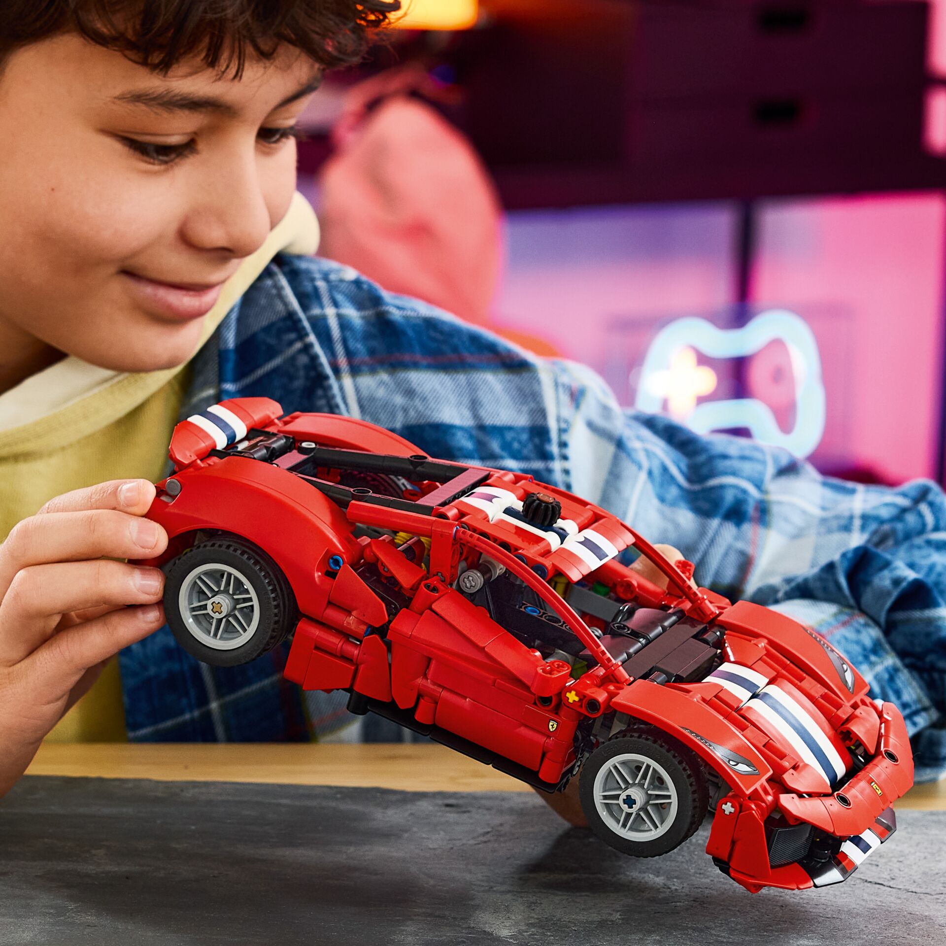 Spielzeugauto, Rotes Auto, Lego Modell, Sportwagen, Konstruktionsspielzeug