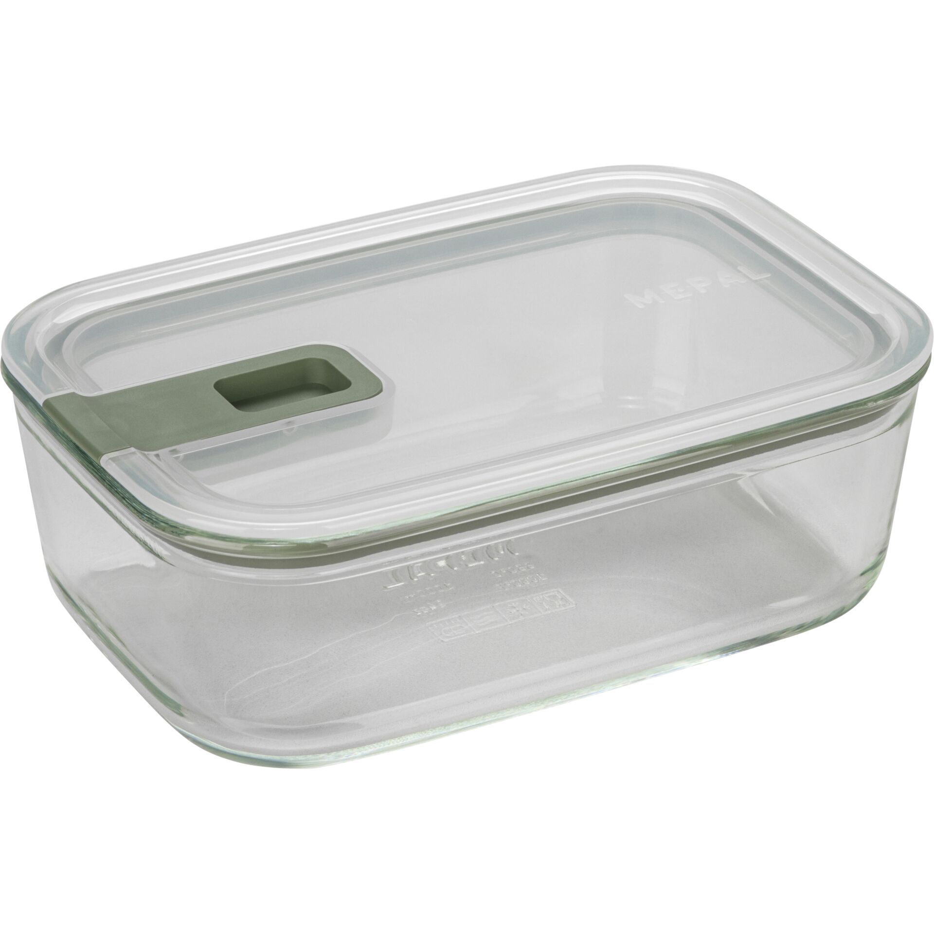 Glasbehälter, Aufbewahrungsbox, Glasdose, Glastasche, Schiebeverschluss