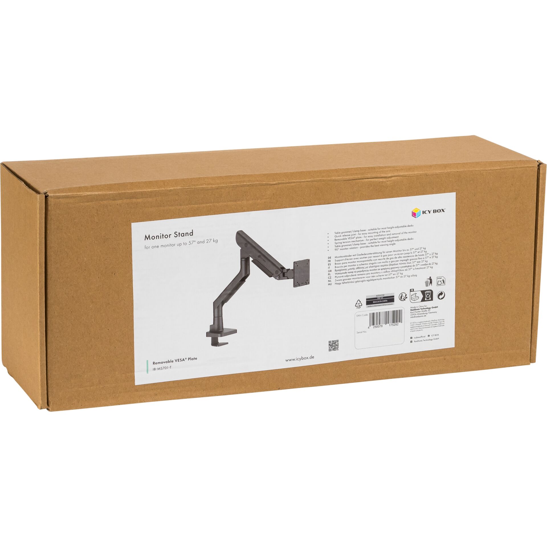 ICY BOX IB-MS701-T  Monitorständer für einen Monitor