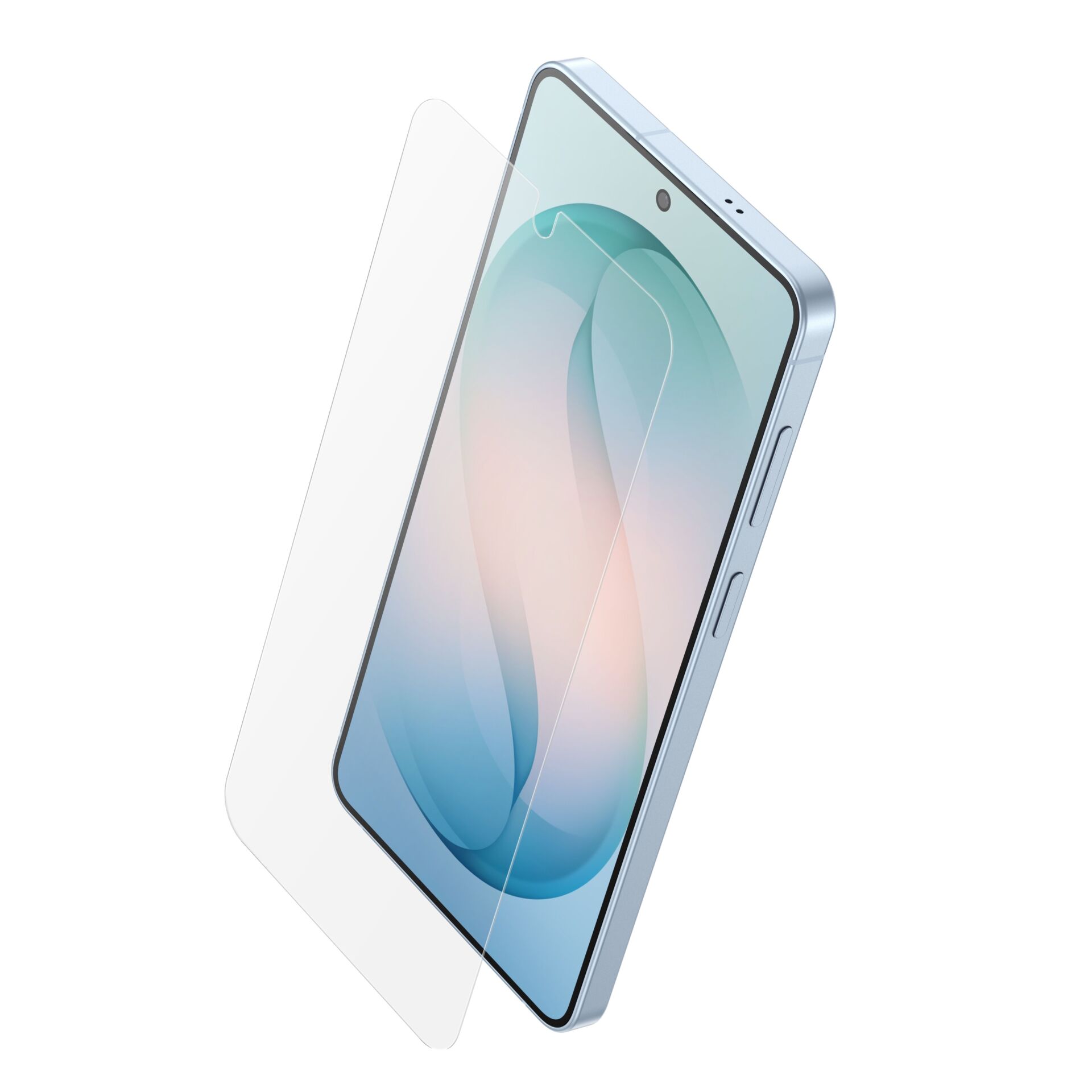 Smartphone, Displayschutzfolie, getönte Bildschirmfolie, blaues Telefon, Mobilgerät