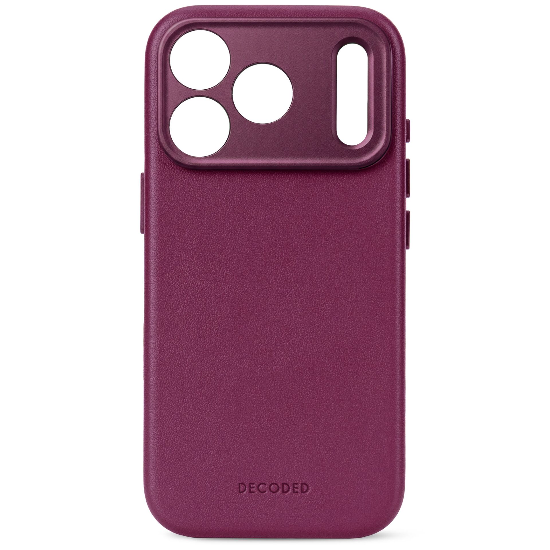iPhone-Hülle, Magenta, Ledertextur, Kameraaussparungen, Magenta Hülle