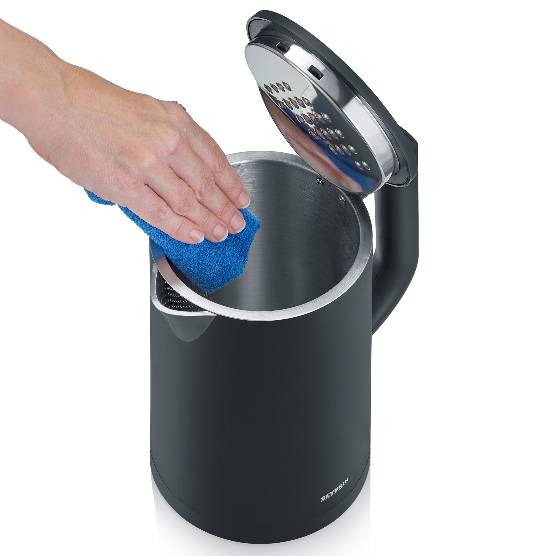 Kochgeschirr, Topf, Reinigen, Person