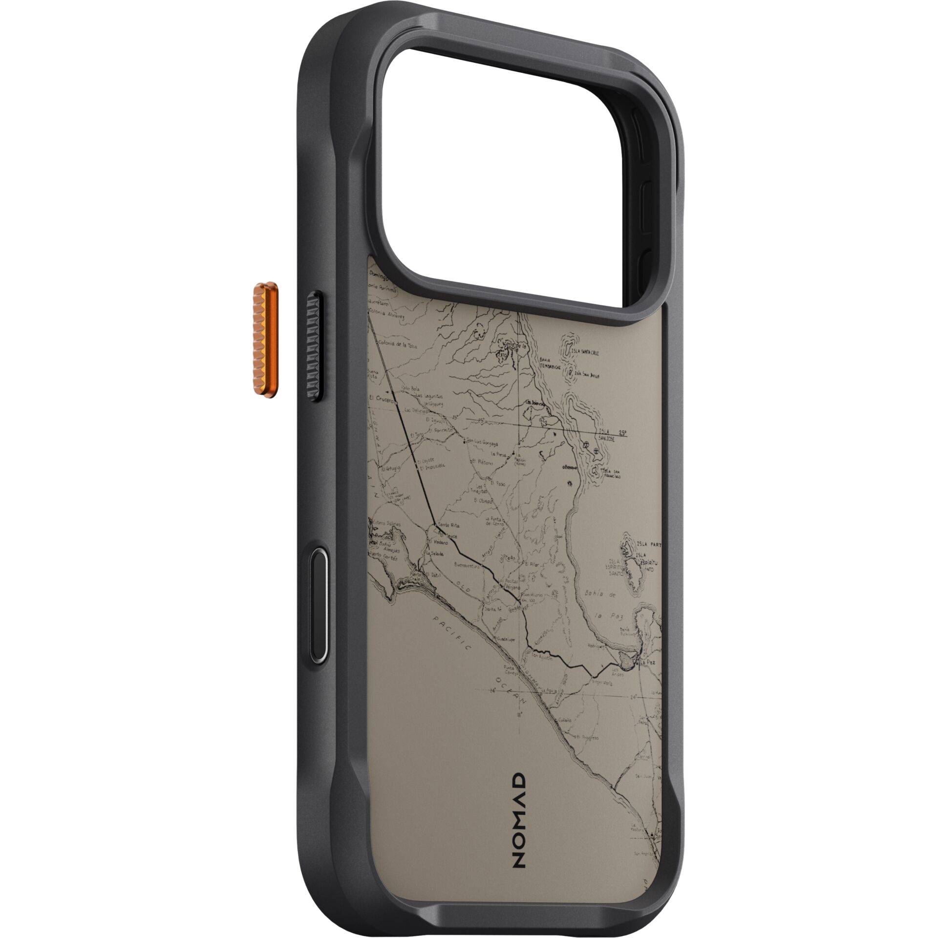 Hülle, Map-Design, Smartphone-Schale, Geprägtes Muster, NOMAD
