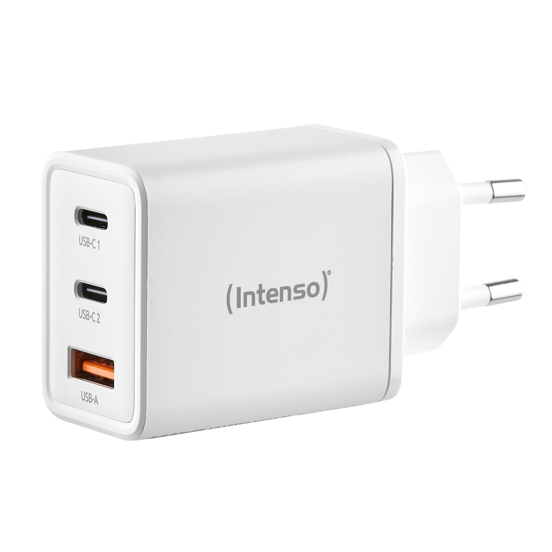 Adapter, Elektronik, Stecker, USB-Hub, 3-Port USB, USB-C, weißer Adapter, Intenso