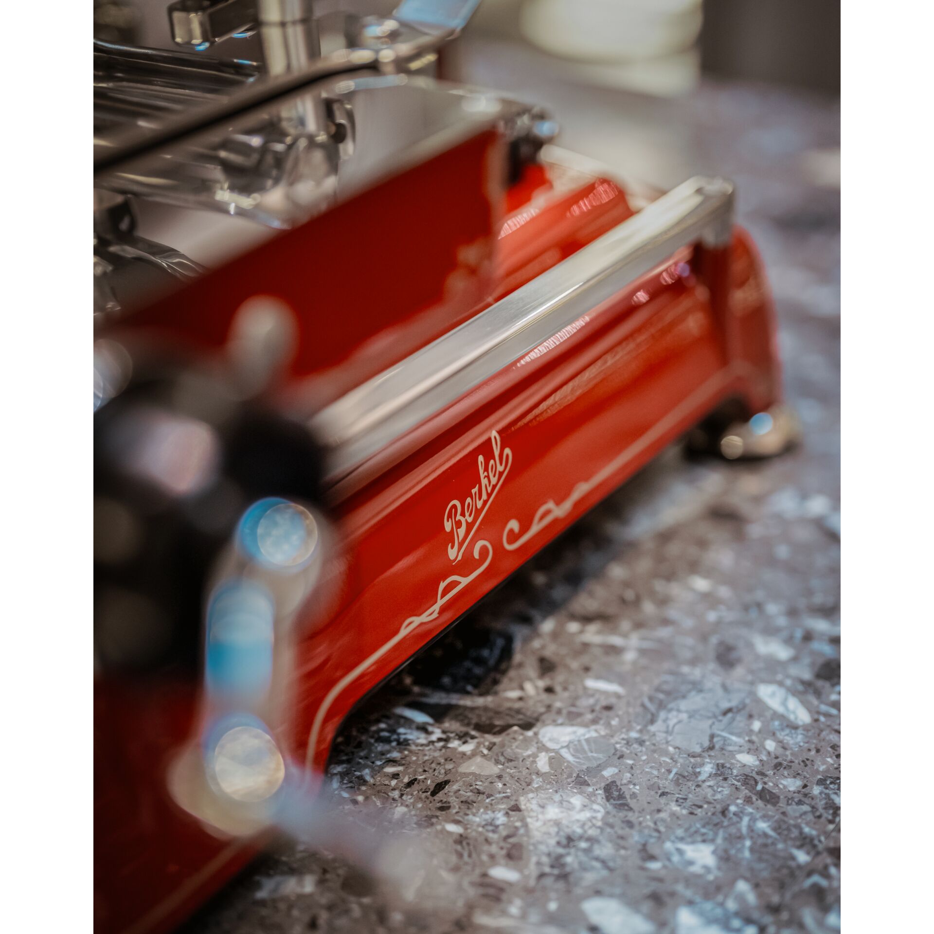 Kaffeemaschine, Rot, Metall, Edelstahl, Design