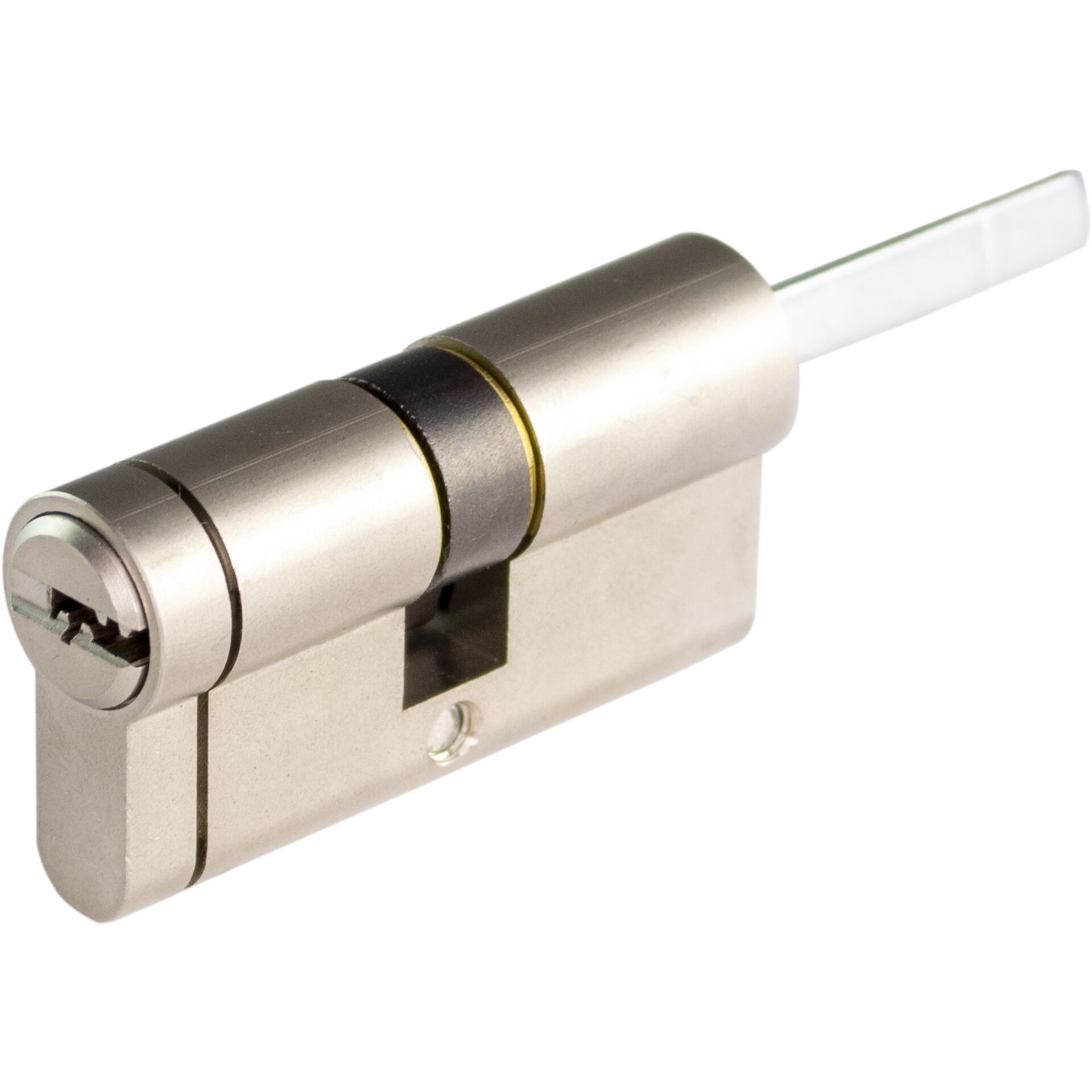 LINCE CPlus cylinder, 30-30, D cam, Nickel finish, 5 keys LINCE CPlus cylinder, 30-30, D cam, Nickel finish, 5 keys