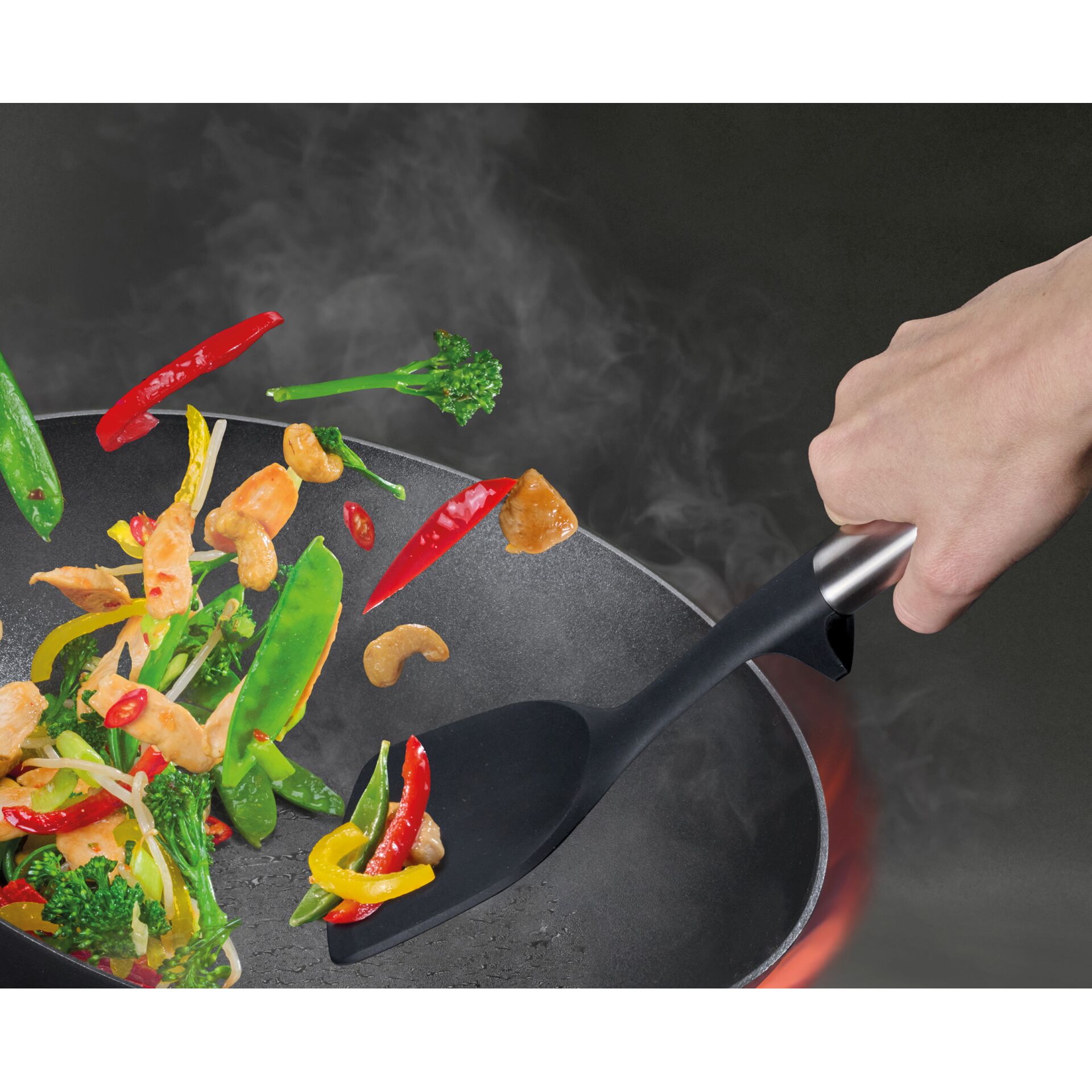 Kochtopf, Kochgeschirr, Küchenutensilien, Spatel