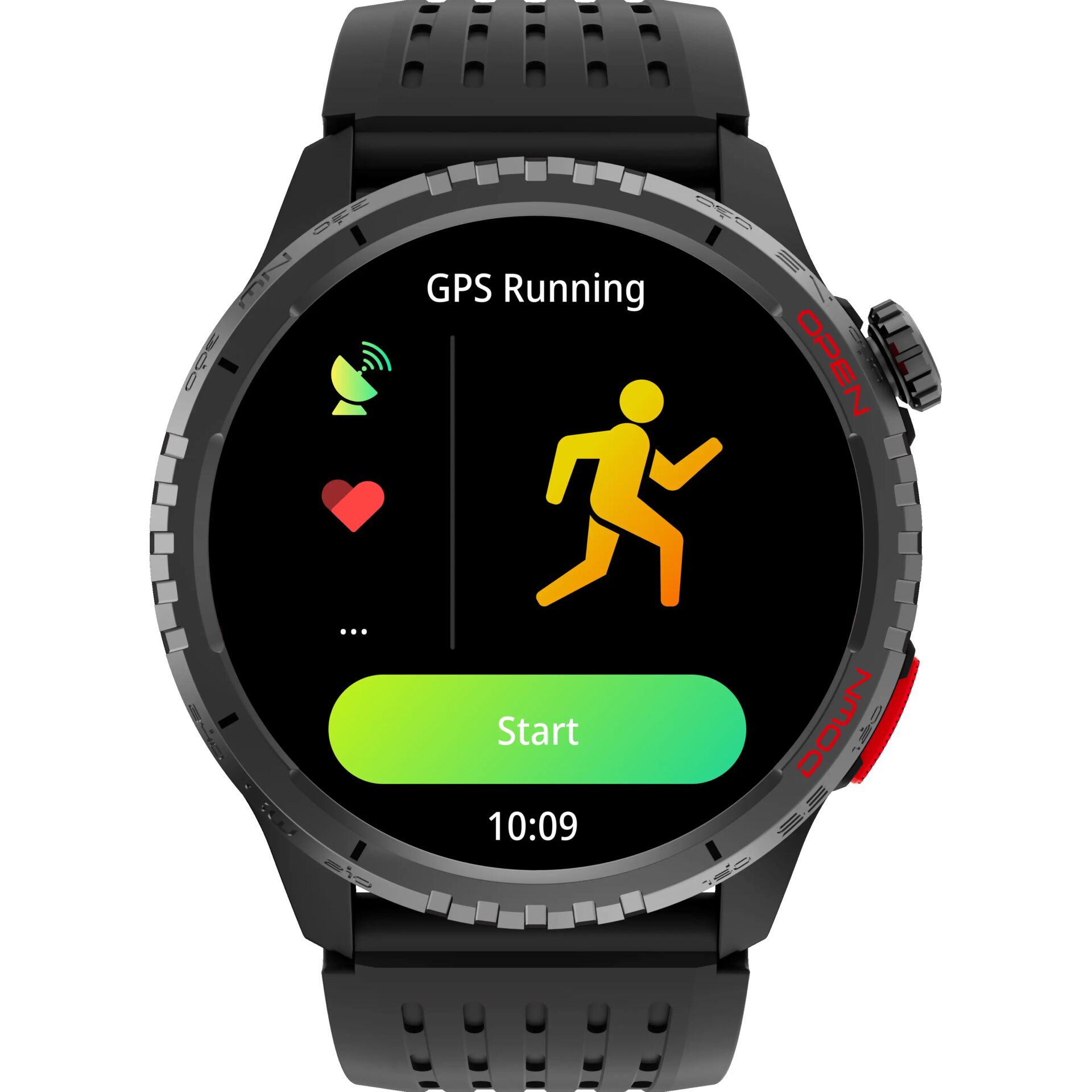 Smartwatch, GPS Running, Herzfrequenz, Digitalanzeige, Sportuhr