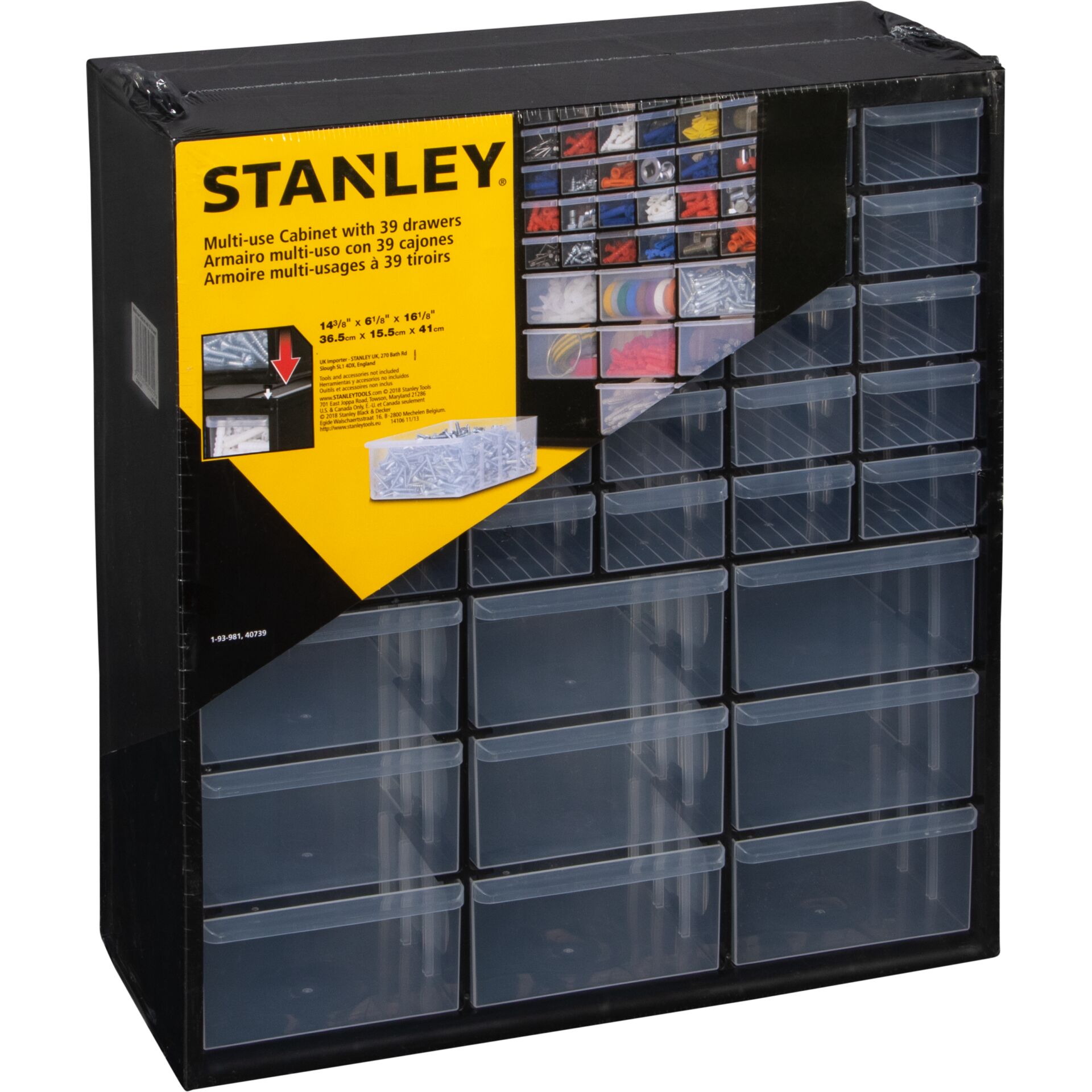 Werkstatt-Organiser, Aufbewahrungsbox, Schubladenkasten, Kunststoffschubkästen, Stanley Organizer