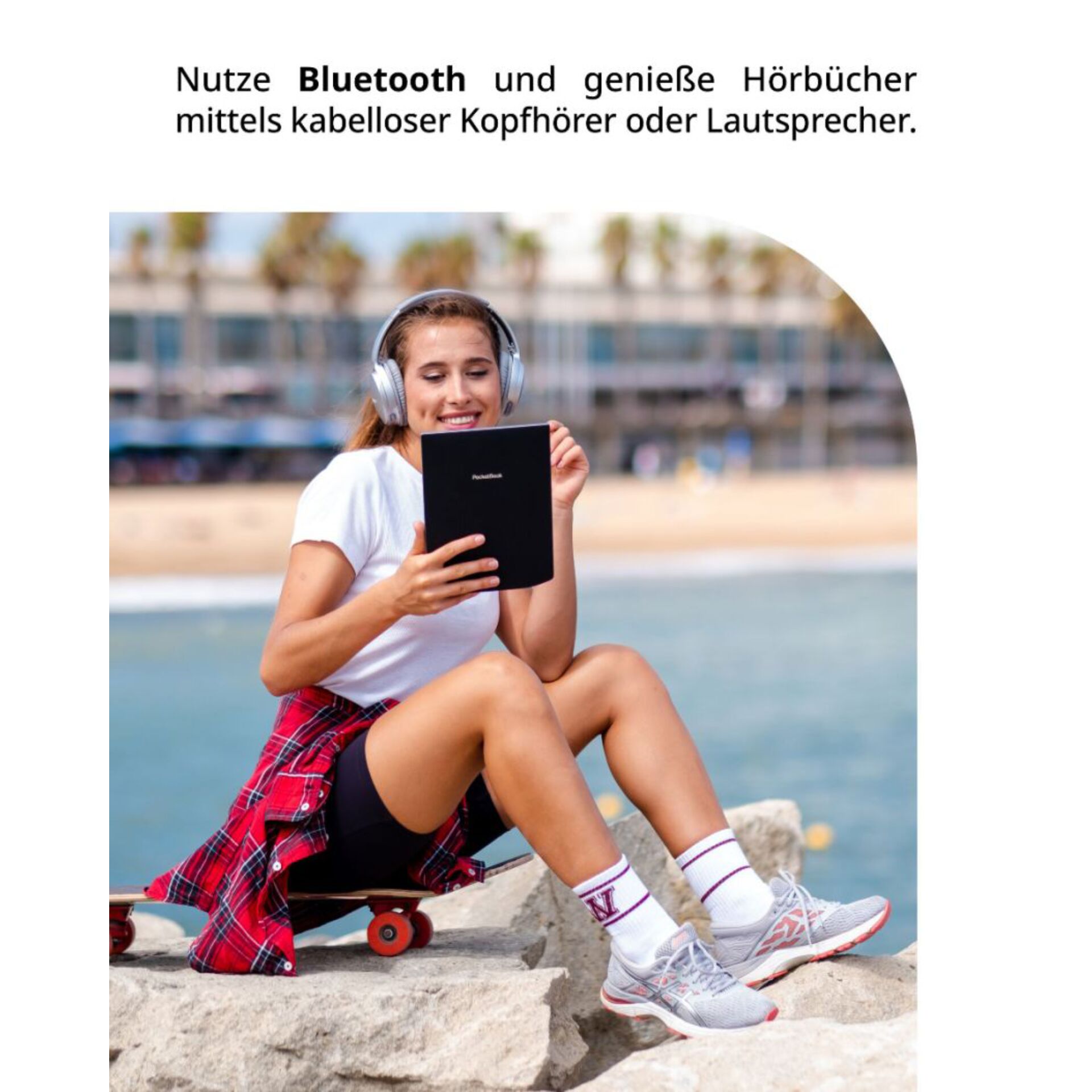 Person, Sitzen, Schuh, Strandmode, Lesen