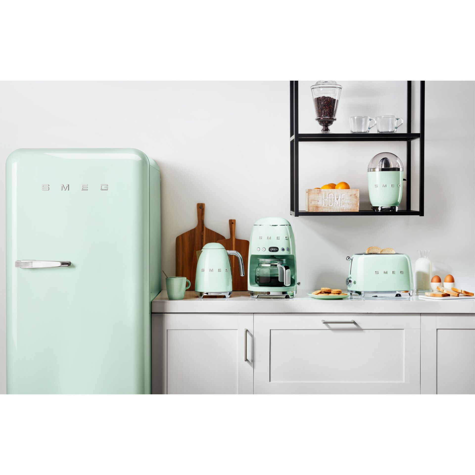  Kühlschrank,  mintgrün,  Retro,  Küchenmaschine,  Toaster